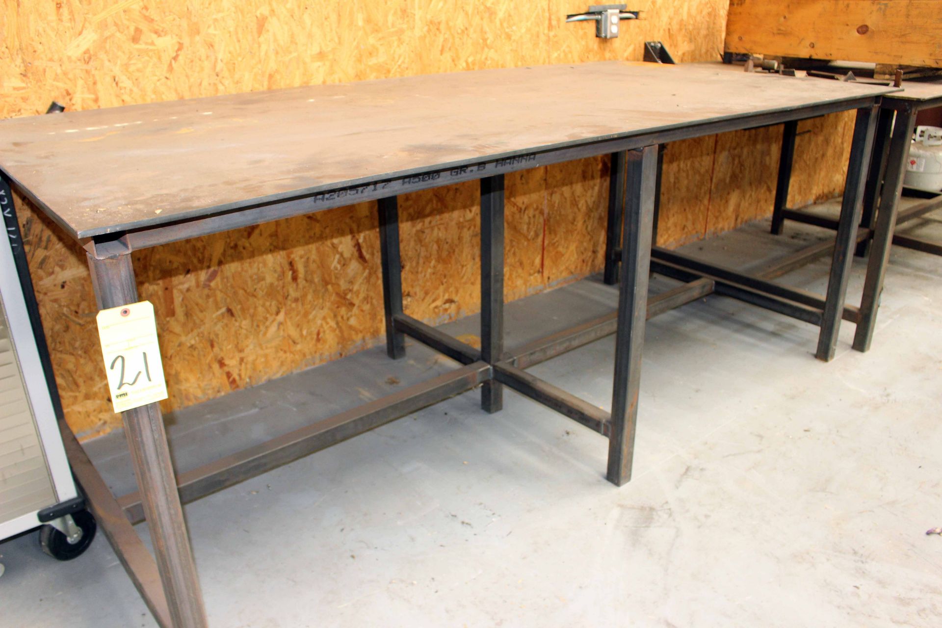 WELDING TABLE, 8' x 4', H.D. (Location A - Cypress, TX)