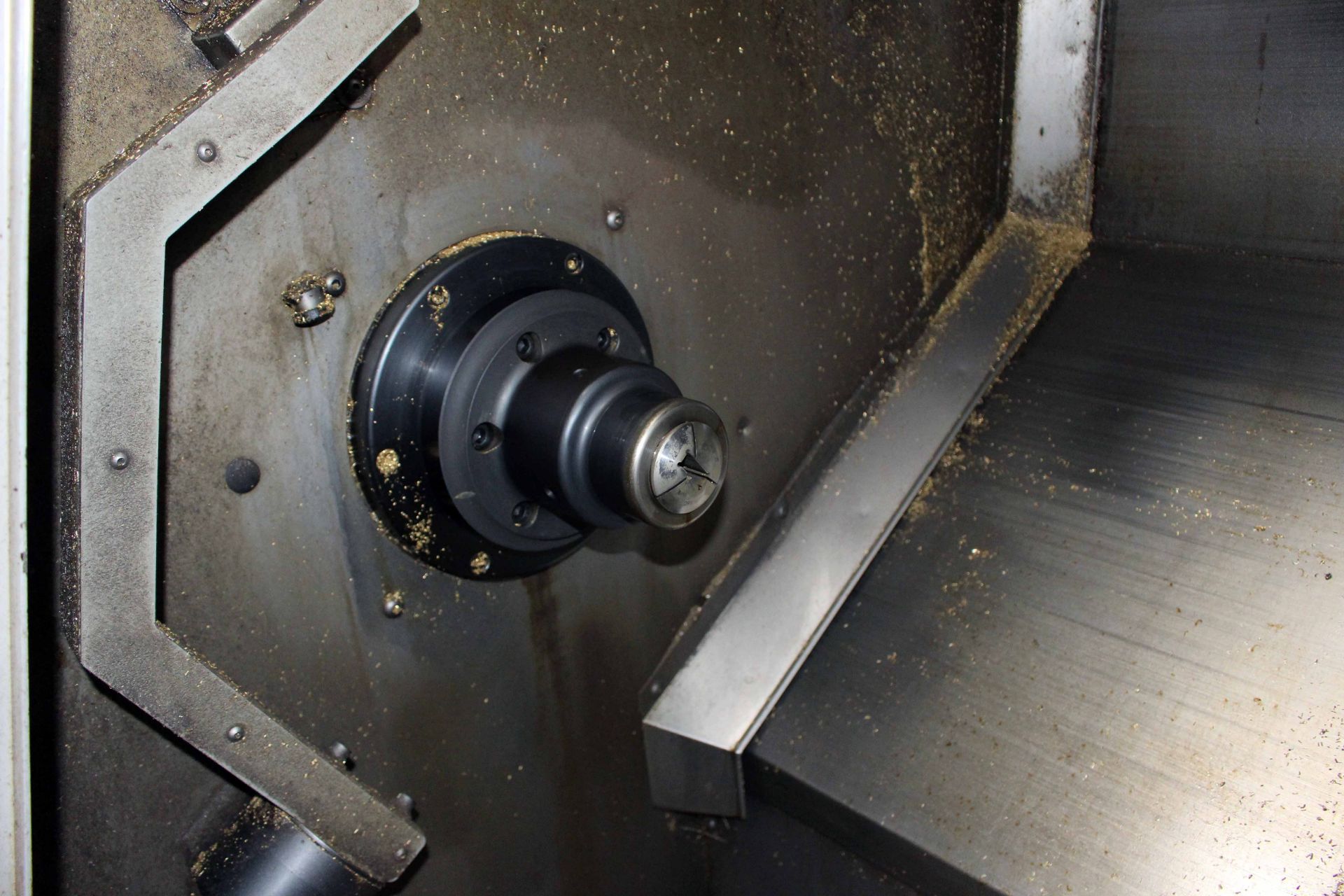 CNC SLANT BED ENGINE LATHE, HAAS MDL. SL-30T, new 9/2008, collet chuck, 12-tool turret, tailstock, - Image 3 of 5