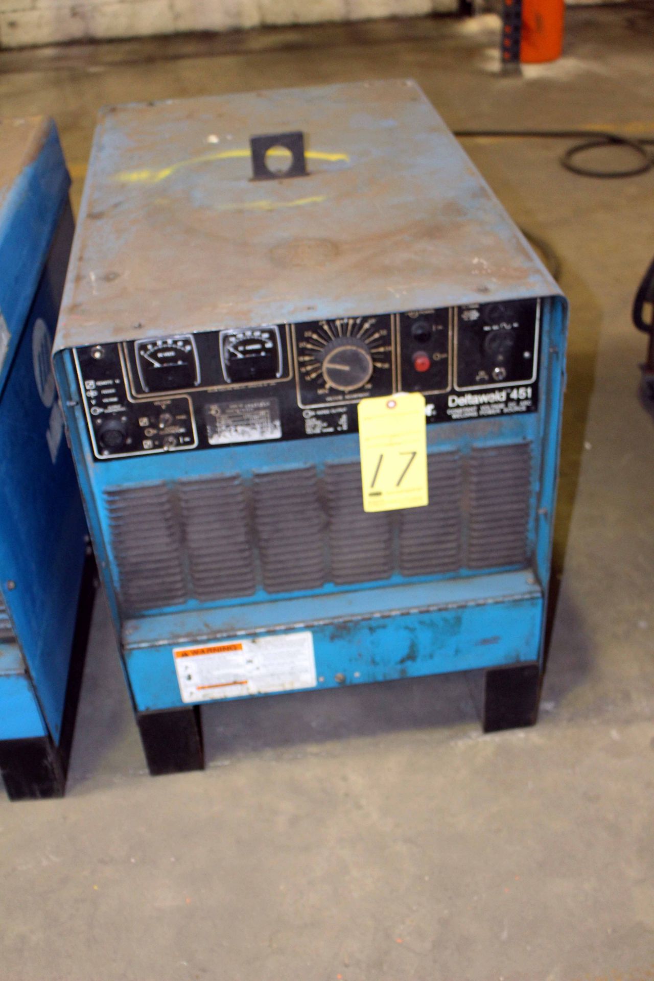 MIG WELDER, MILLER DELTAWELD MDL. 451, 450 amps @ 38 v., 100% duty cycle, S/N KD439857