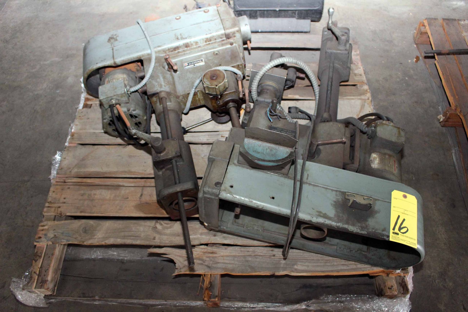 LOT OF DRILL PRESS HEADS, CLAUSING, (on one pallet)