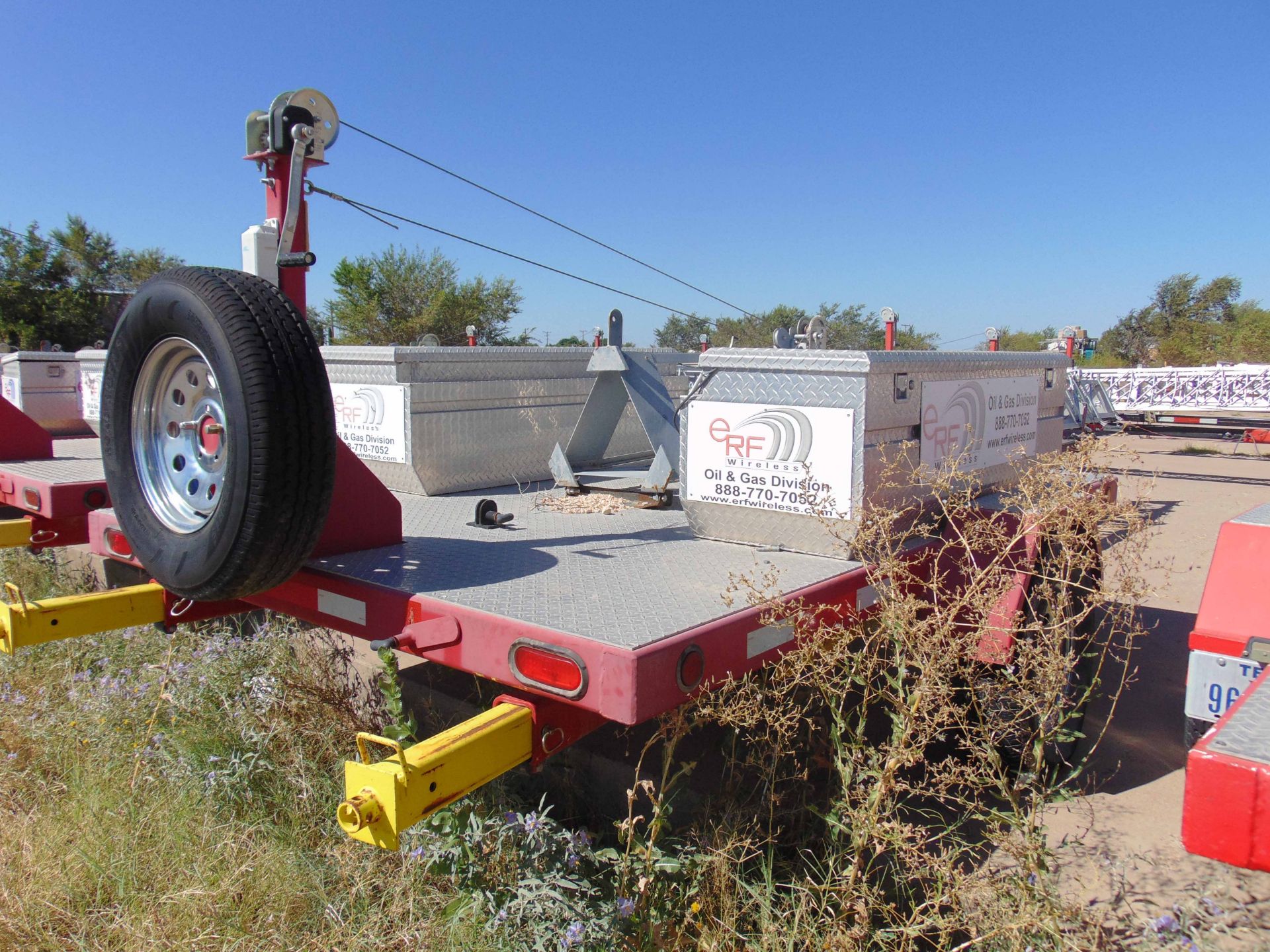 MOBILE BROADBAND TOWER TRAILER, AMERITRAIL MDL. FSI-512, new 2012, 50' 3-section tower, hand - Image 4 of 6