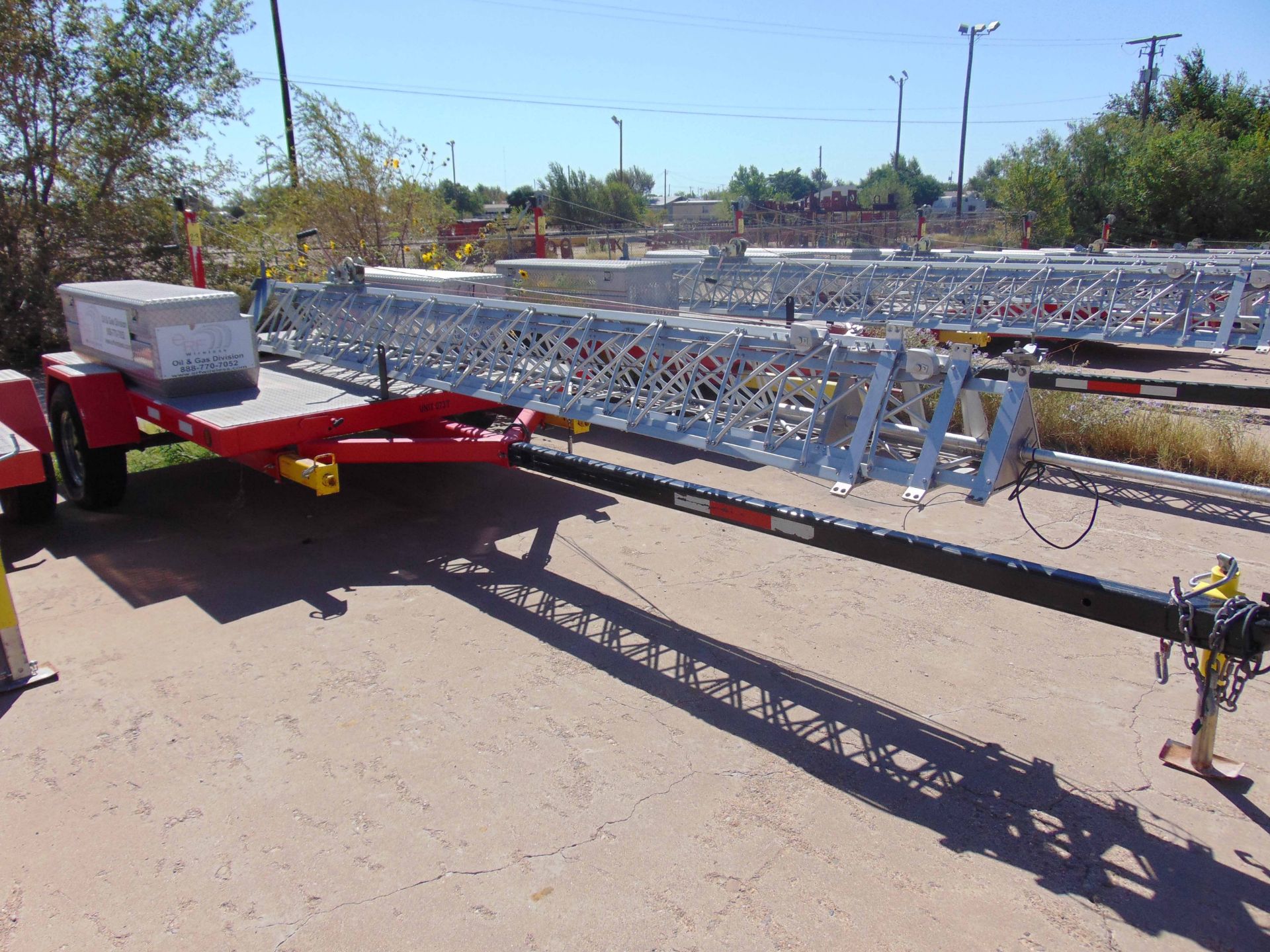 MOBILE BROADBAND TOWER TRAILER, AMERITRAIL MDL. FSI-512, new 2010, 50' 3-section tower, hand