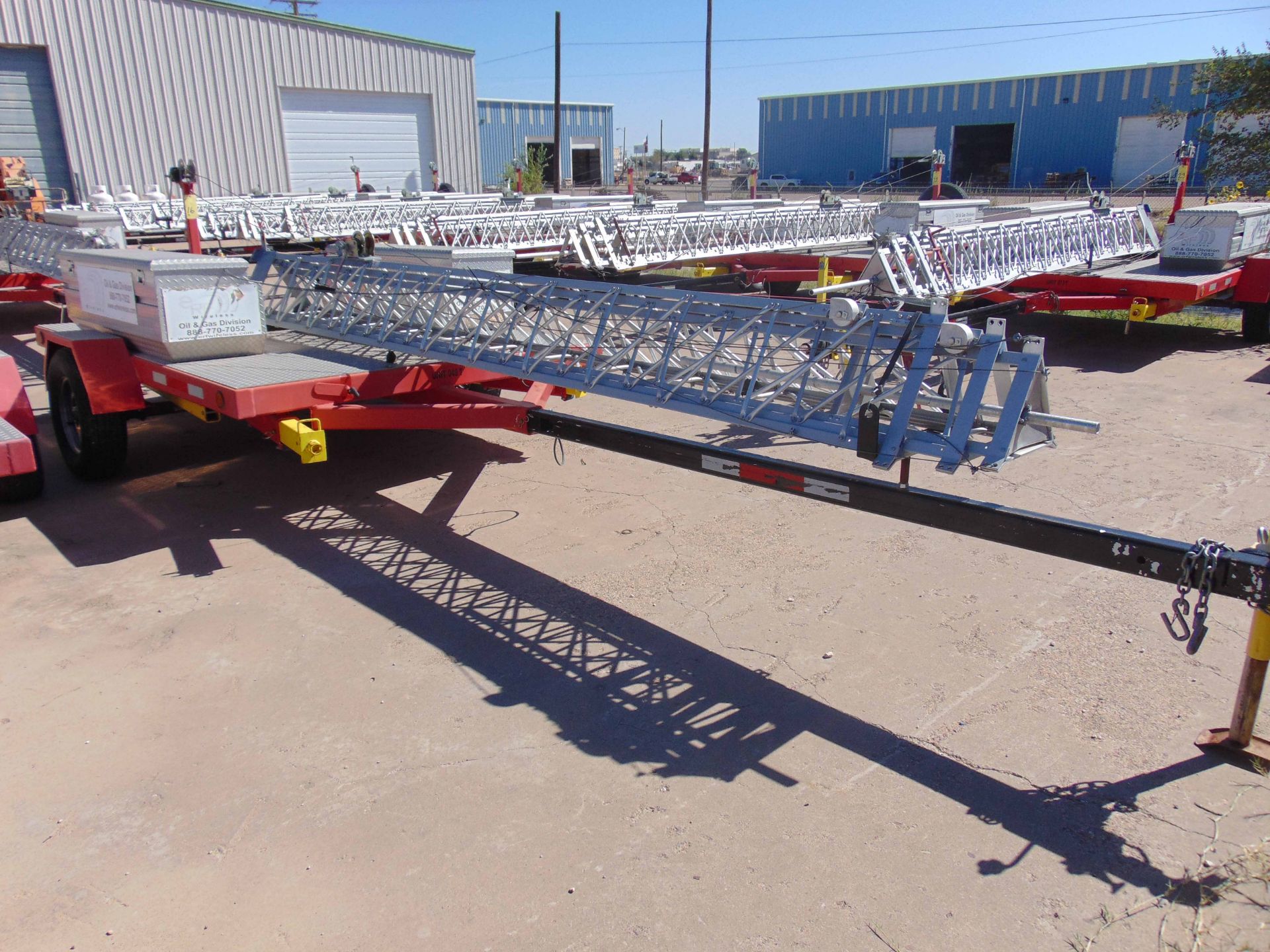 MOBILE BROADBAND TOWER TRAILER, AMERITRAIL MDL. FSI-512, new 2010, 50' 3-section tower, hand