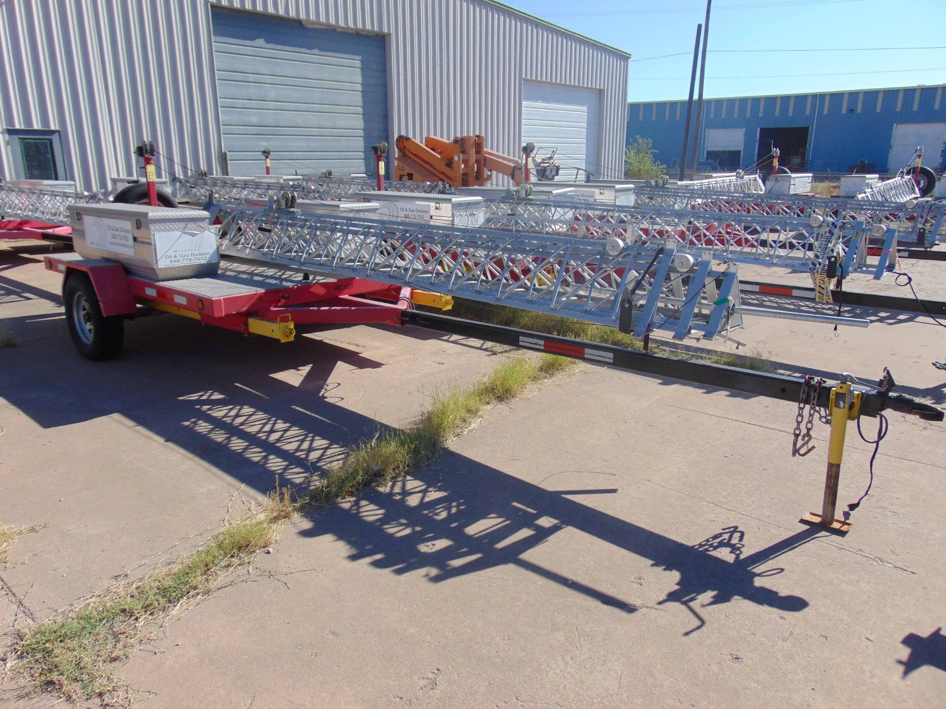 MOBILE BROADBAND TOWER TRAILER, AMERITRAIL MDL. FSI-512, new 2010, 50' 3-section tower, hand