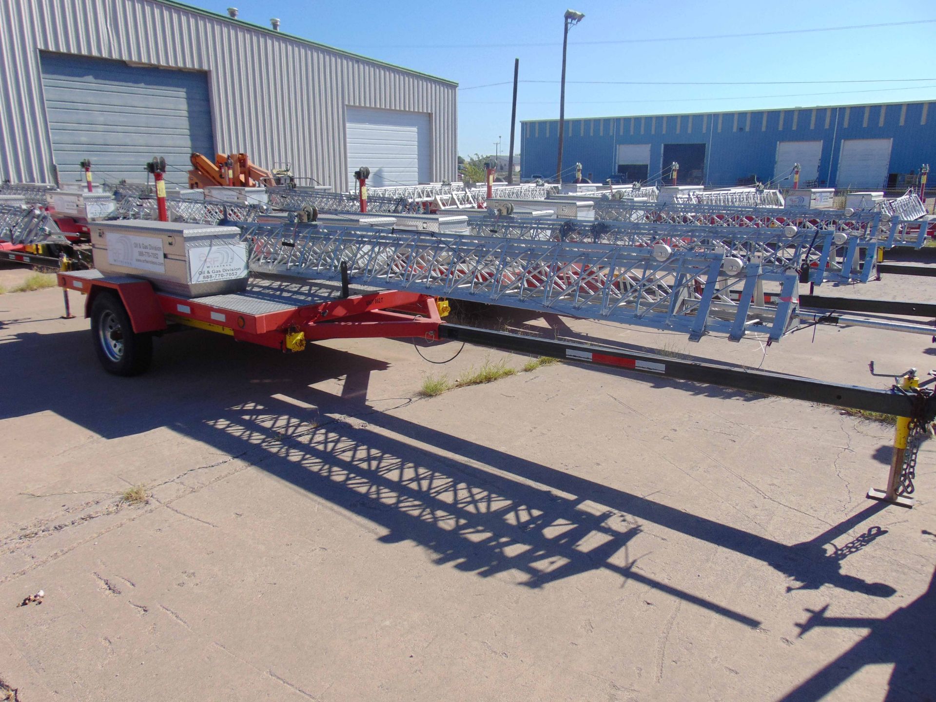 MOBILE BROADBAND TOWER TRAILER, AMERITRAIL MDL. FSI-512, new 2010, 50' 3-section tower, hand