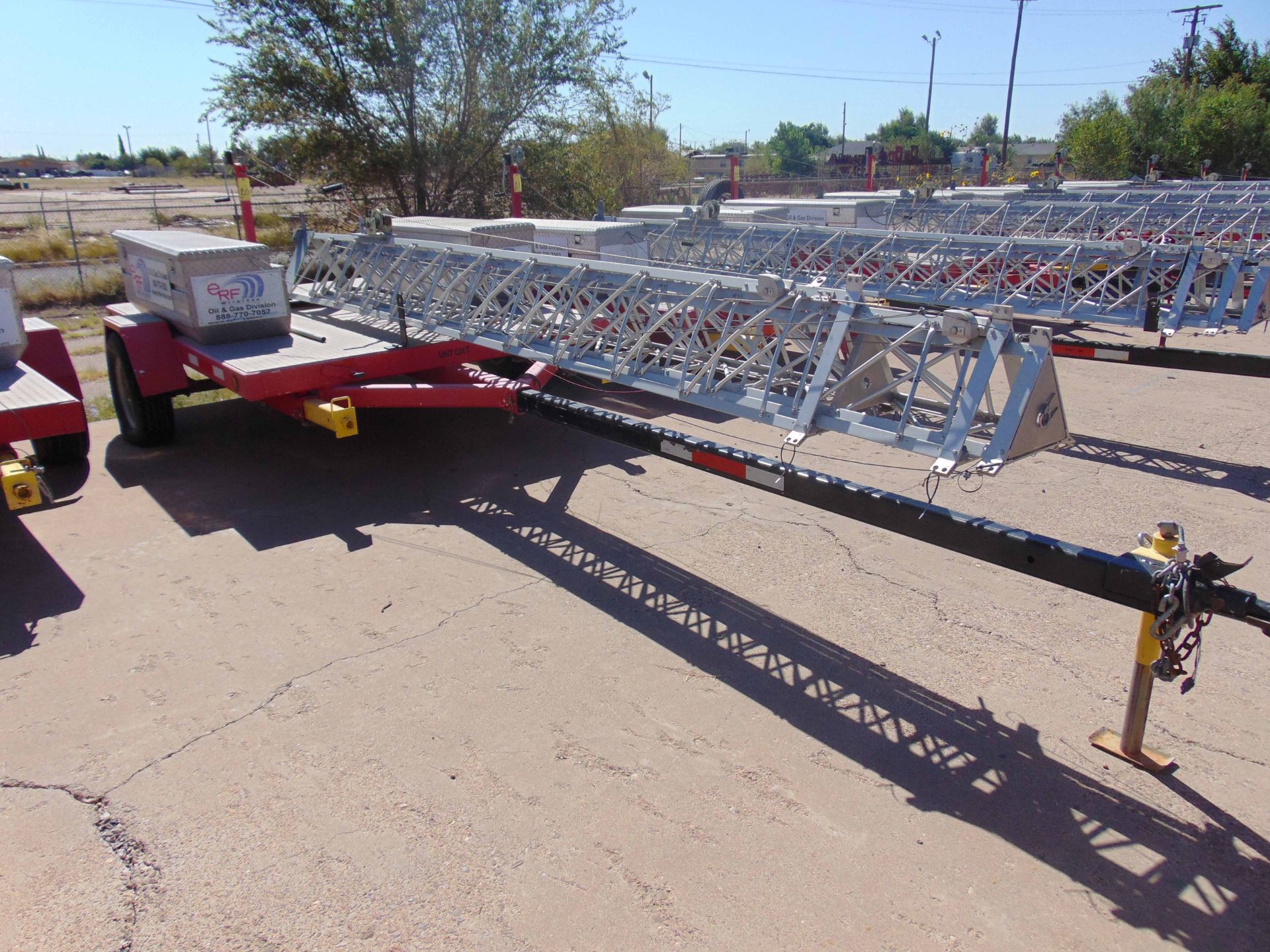 MOBILE BROADBAND TOWER TRAILER, AMERITRAIL MDL. FSI-512, new 2010, 50' 3-section tower, hand