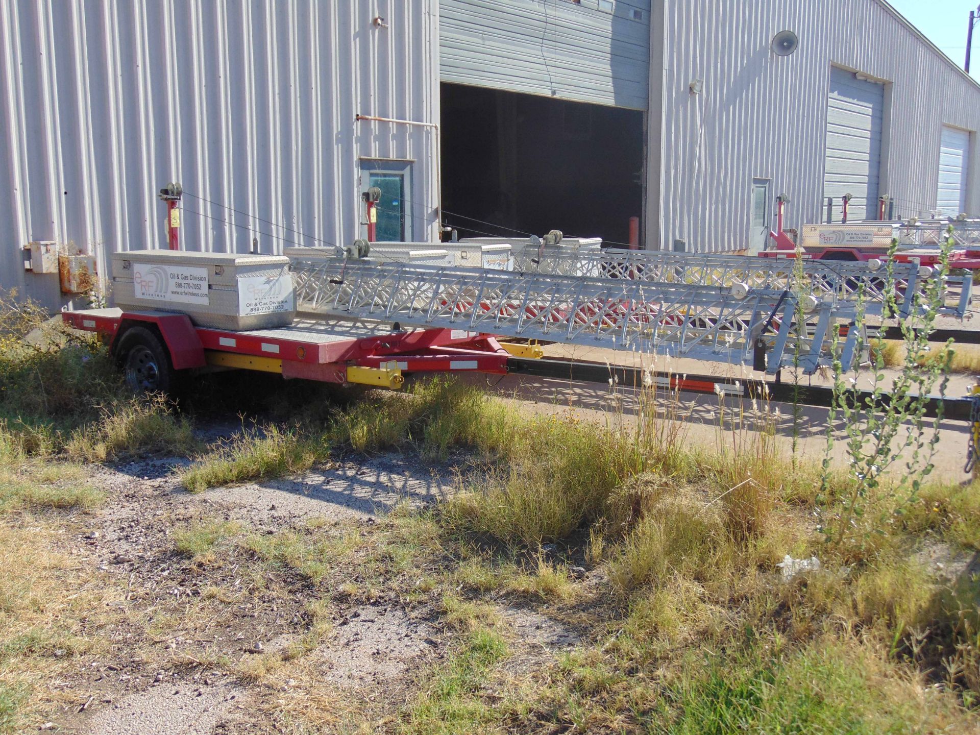 MOBILE BROADBAND TOWER TRAILER, AMERITRAIL MDL. FSI-512, new 2010, 50' 3-section tower, hand