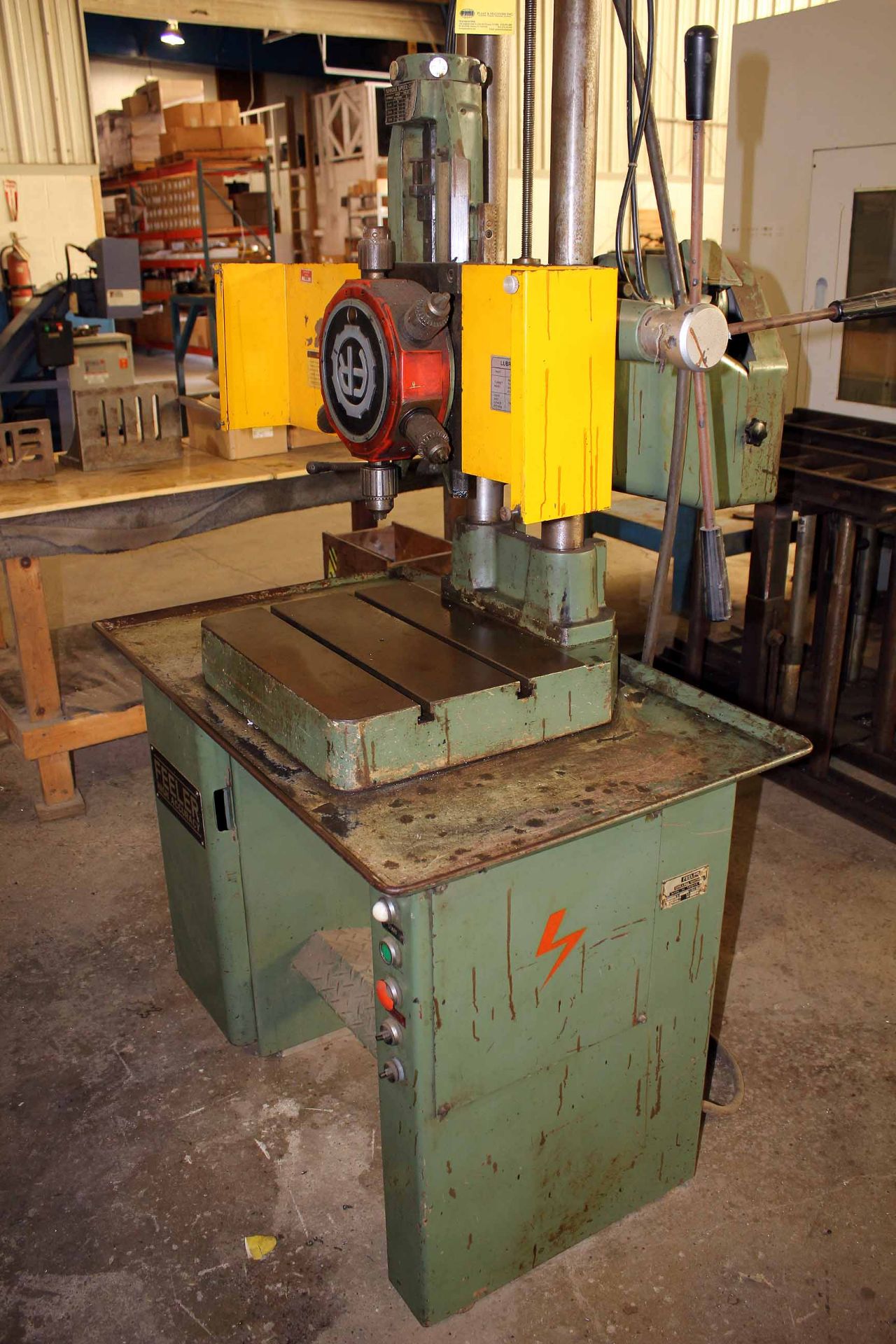 TURRET DRILL, FEELER TYPE FPC-12 6-STATION, spds: 300-3900 RPM, 1 HP motor, cabinet base, S/N - Image 2 of 3