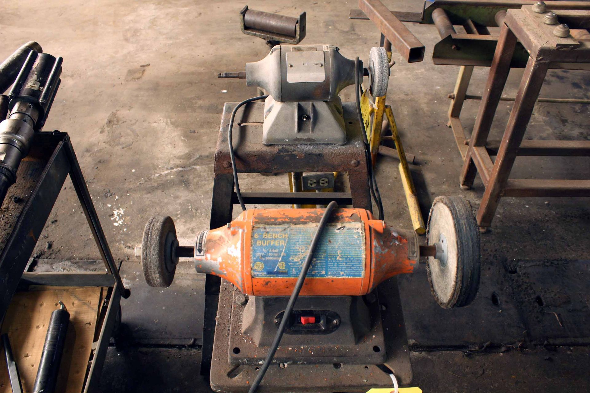 LOT OF BENCH GRINDERS (2), 6", w/table - Image 2 of 2