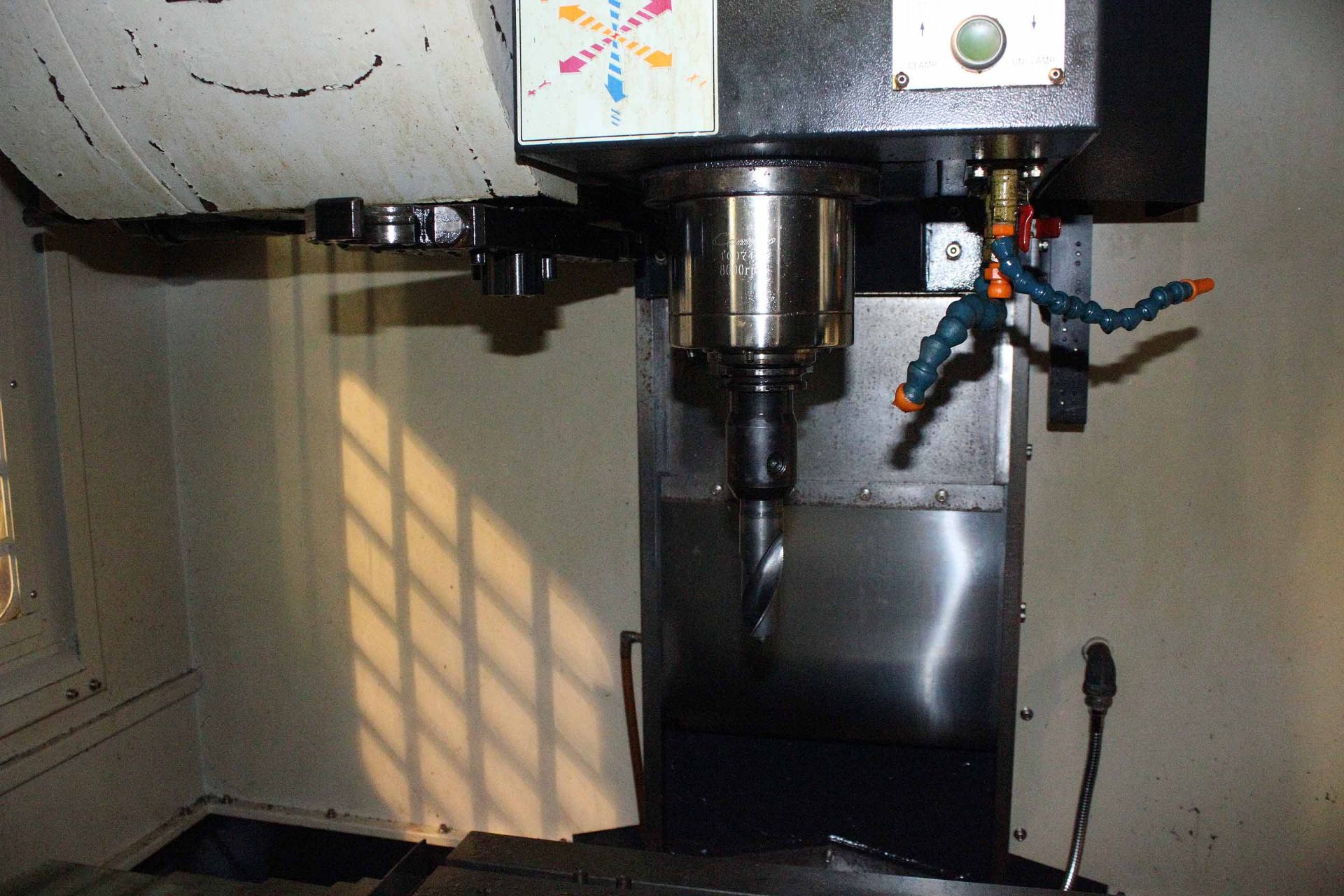 CNC VERTICAL MACHINING CENTER, CAMPRO MDL. CSP-550I, new 2007, Fanuc Series 0i-MC CNC control, 17" x - Image 5 of 7