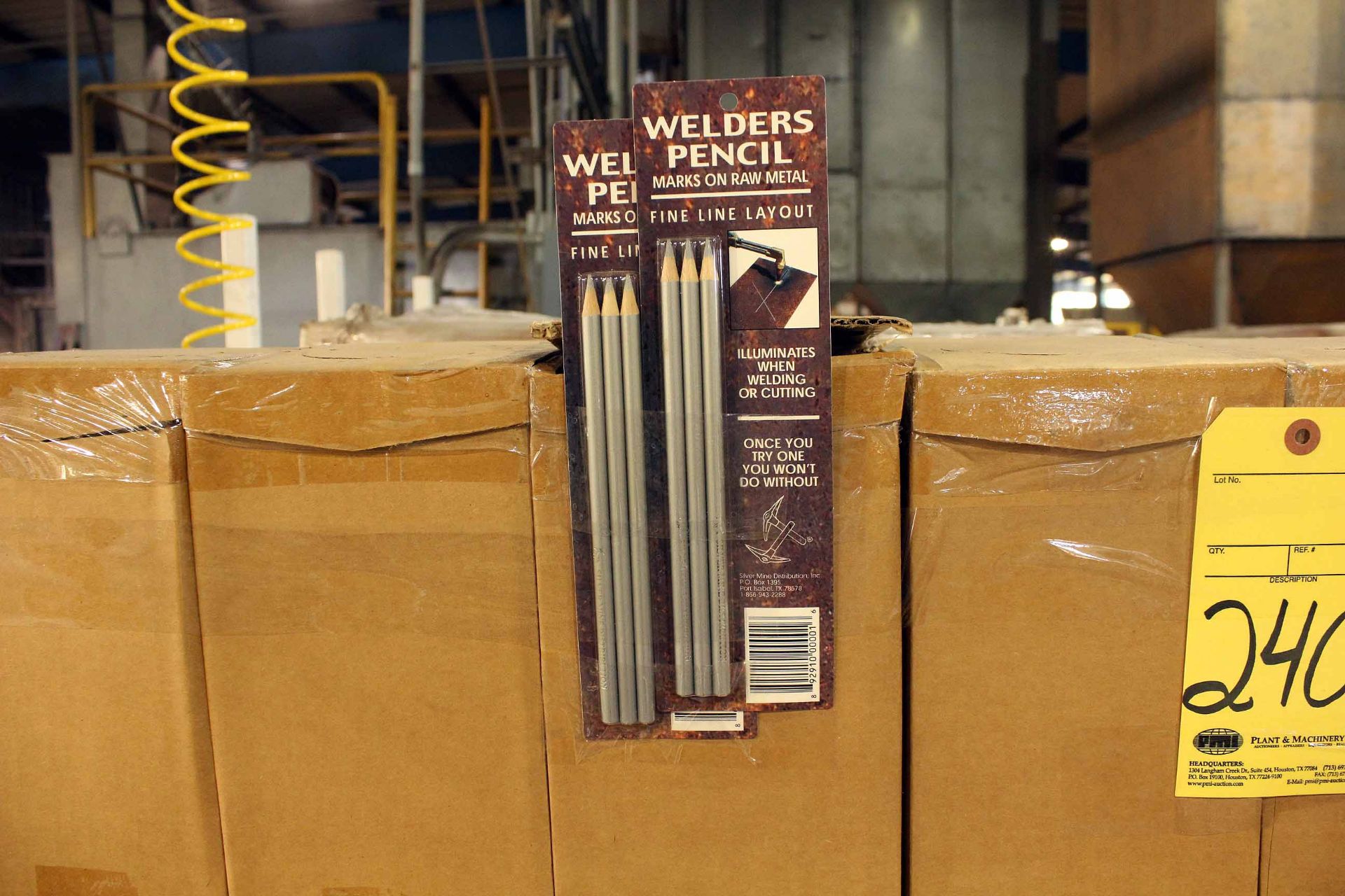 LOT OF WELDERS PENCILS, SILVER MINE (140 boxes - holding 50 pencils ea.)