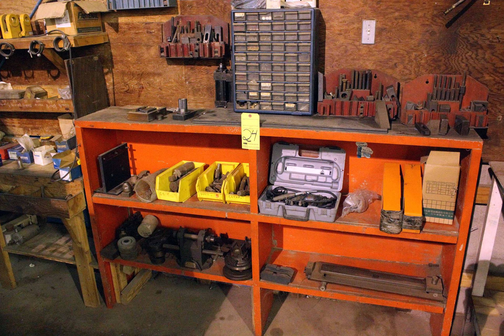 LOT CONSISTING OF: endmills, hold-down clamps, nuts, bolts, etc. - Image 2 of 3