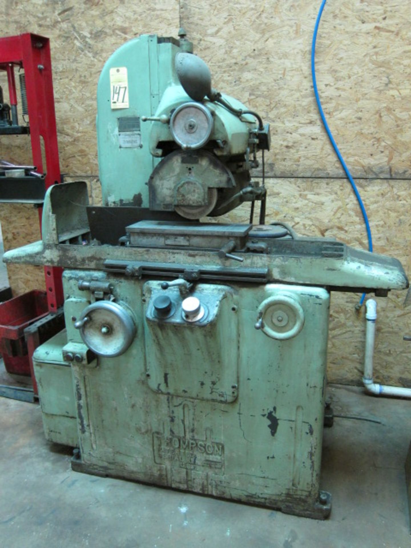 HYDRAULIC SURFACE GRINDER, THOMPSON 6" X 18", 10" x 1/2" wheel size, 1 HP direct drive motor,