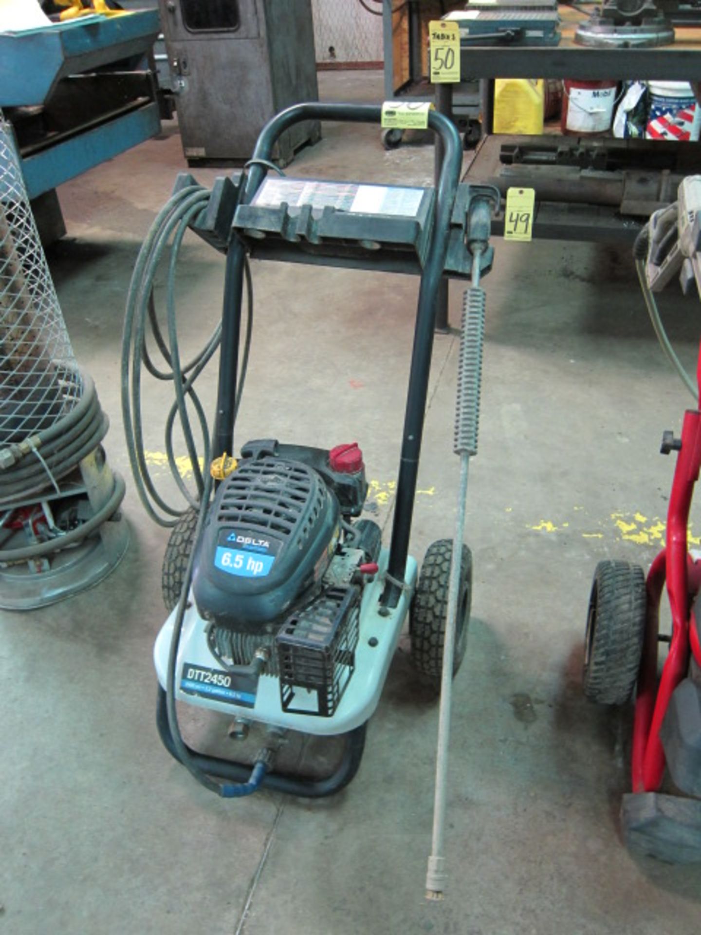 POWER WASHER, DELTA, 6.5 HP motor, 2,450 PSI, 2.2 GPM