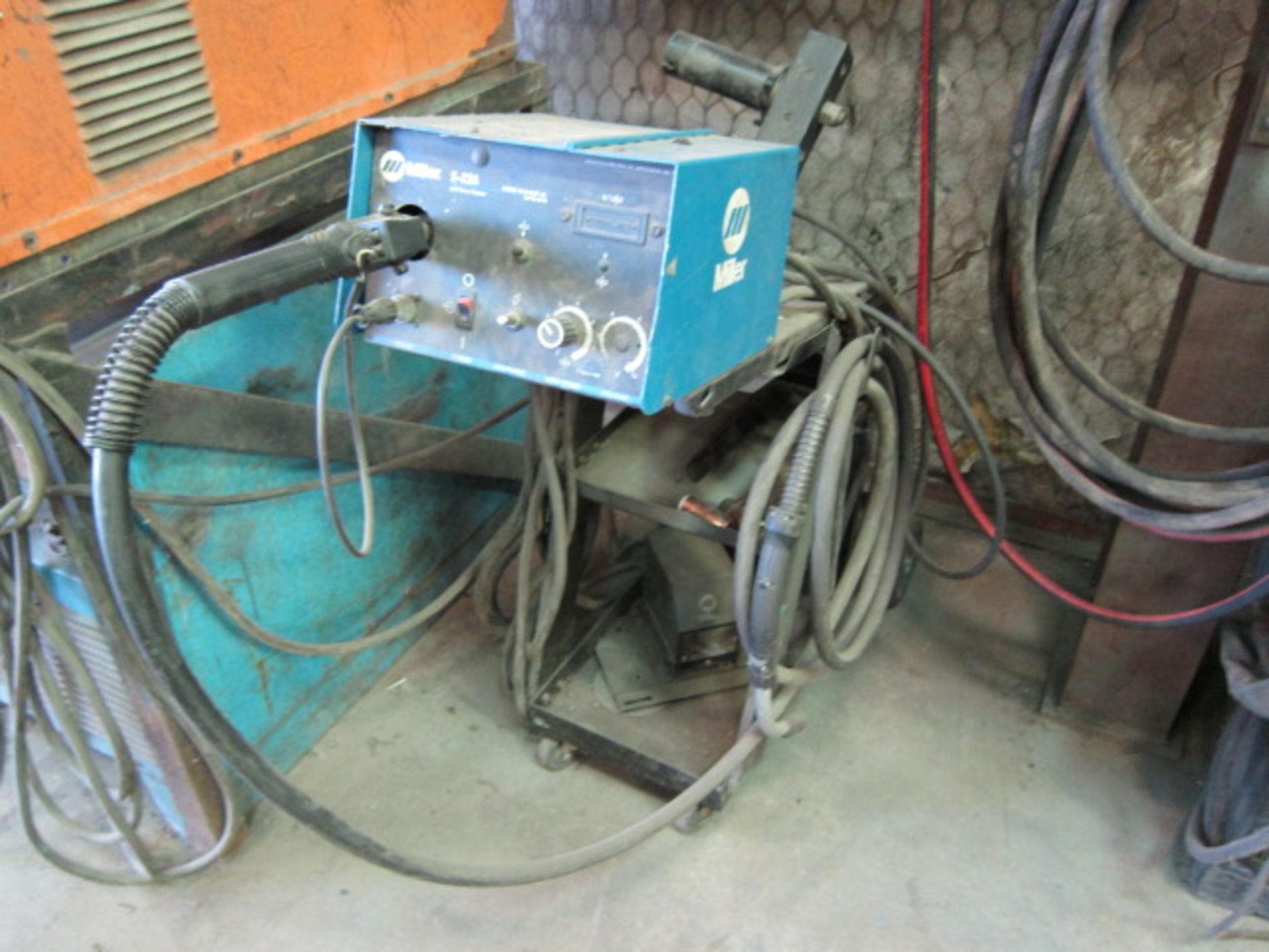 STICK WELDER, AIRCO MDL. CV-300II, 300 amps @ 35 v., 100% duty cycle, Miller Mdl. S-22A wire feeder, - Image 2 of 2