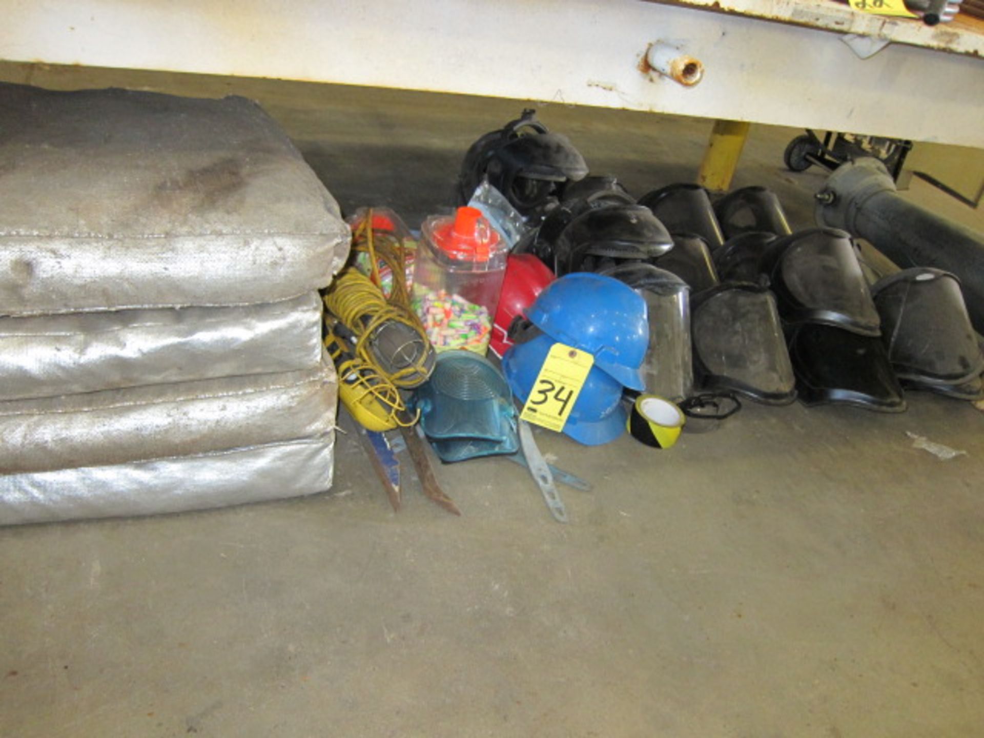 LOT CONSISTING OF: safety equipment & misc. (located under one bench)