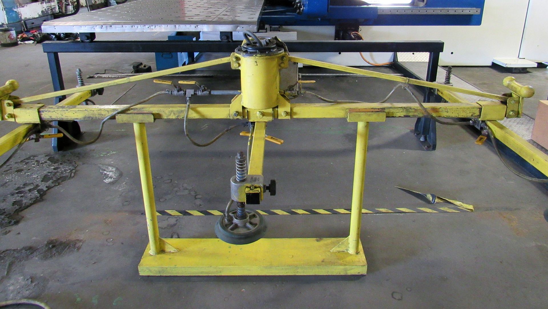 ANVER MDL. M82M6-3/44 SHEET LIFTER, 42" x 84" with 6 cup on a stand