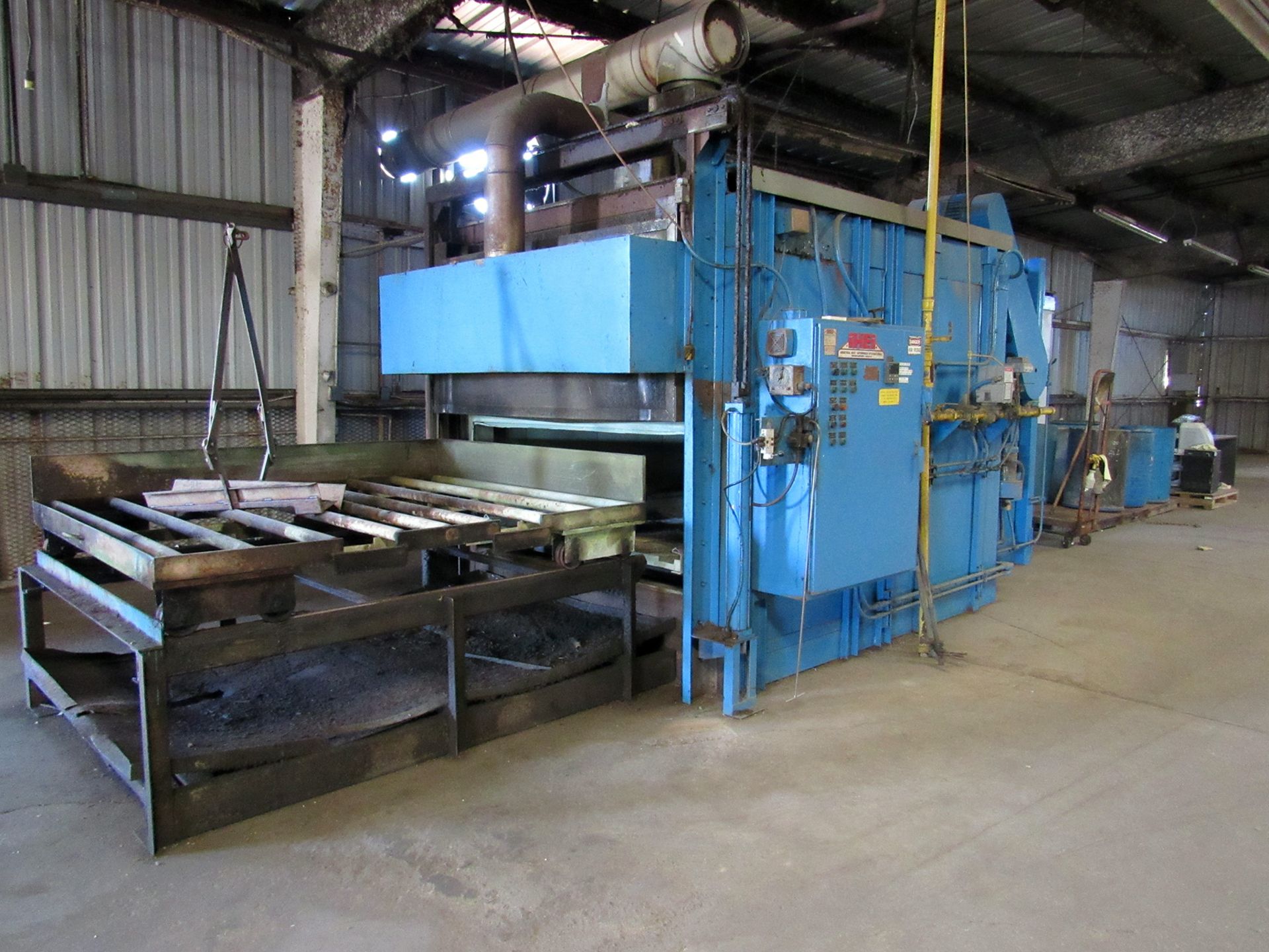 CORE BAKE OVEN, IHEI GAS FIRED BATCH, max. work opening: 72"W. x 30" ht., max. core length: 72", 800