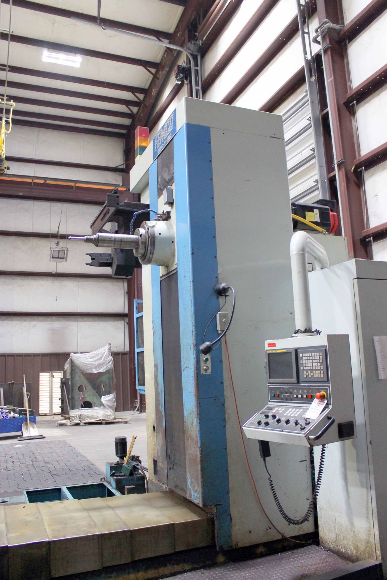 CNC HORIZONTAL BORING MILL, FEMCO MDL. BMC-110R2, Fanuc 21i-MB CNC control, 4.33” spdl., 56-1/2" x - Image 6 of 7