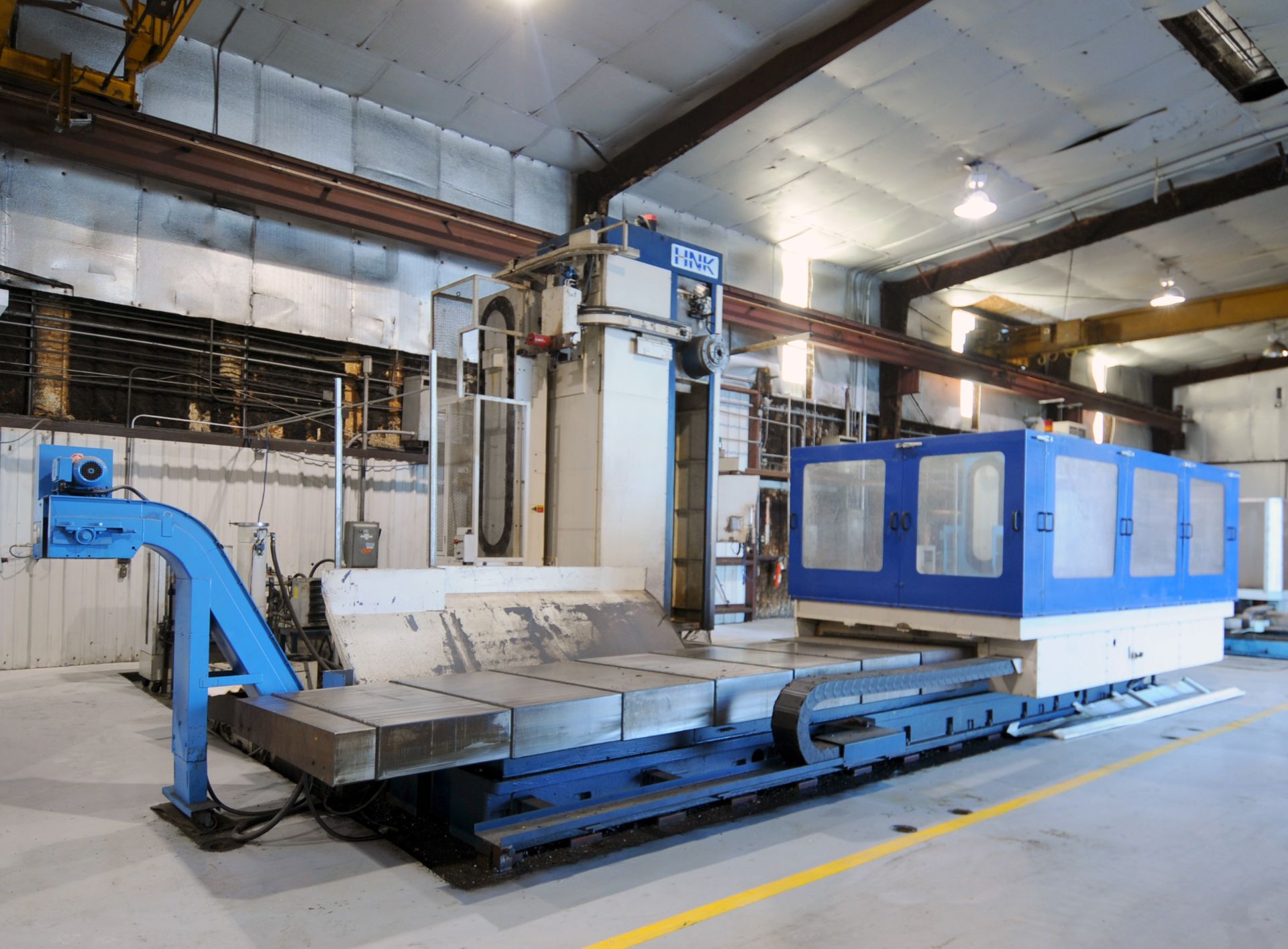 CNC HORIZONTAL BORING MILL, HNK MDL. HB-130CX, new 12/2000, Fanuc Series 16M CNC control, 130mm - Image 2 of 7