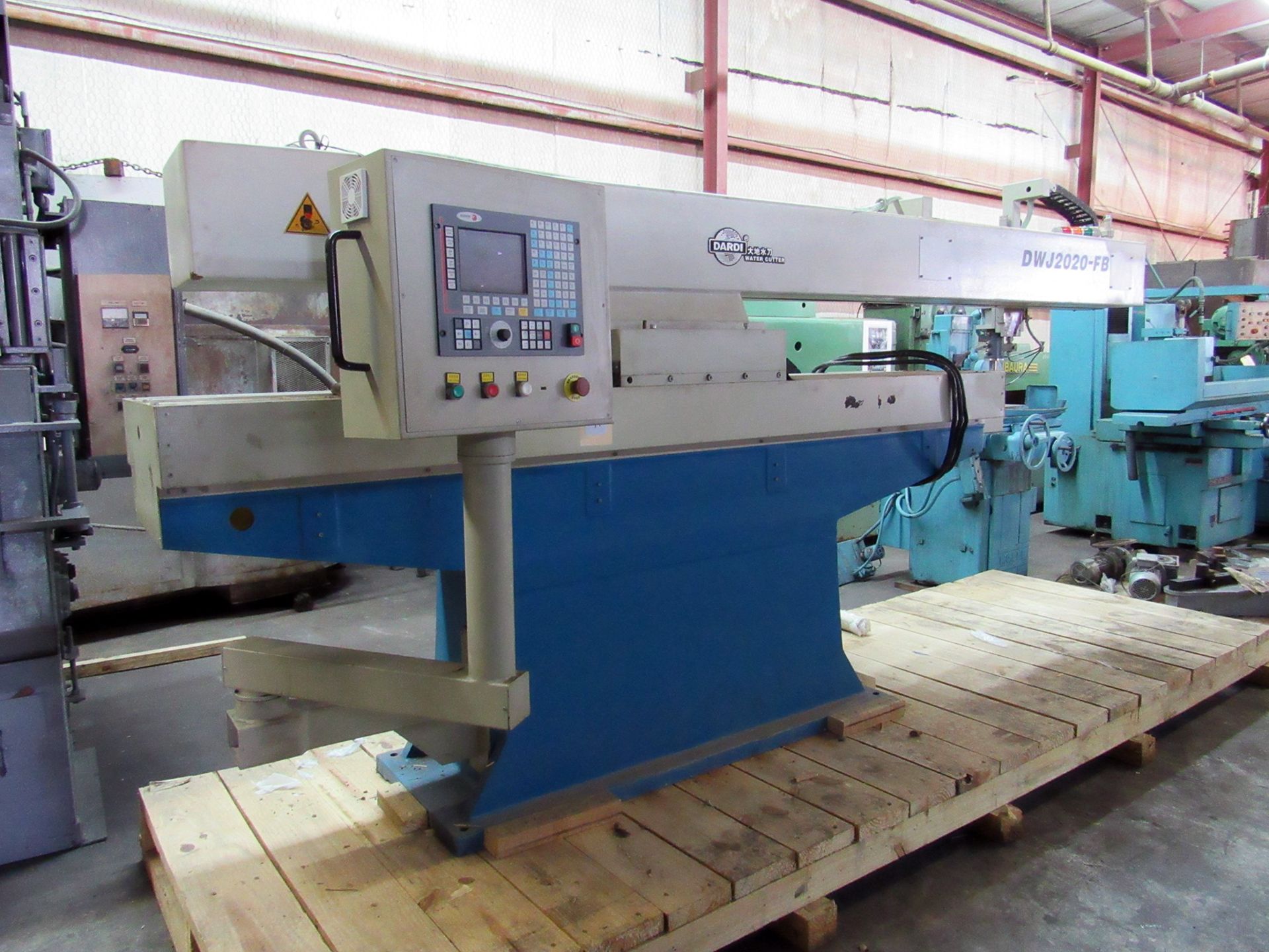 WATERJET CUTTER, DARDI MDL. DWJ2020-FB, new 2012, 78" x 78" X/Y cutting cap., 5.9" vert. cutting - Image 3 of 7