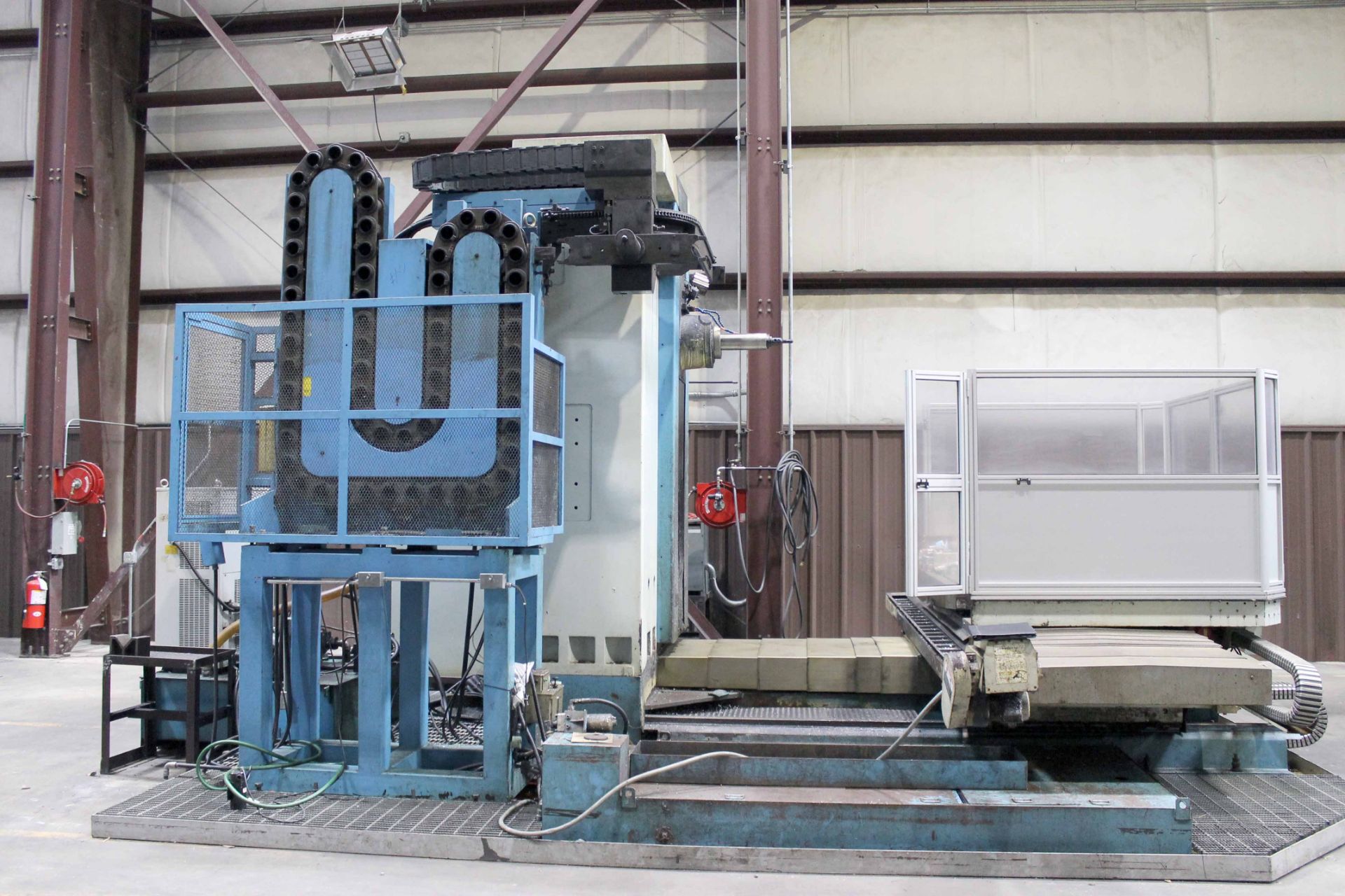 CNC HORIZONTAL BORING MILL, FEMCO MDL. BMC-110R2, Fanuc 21i-MB CNC control, 4.33” spdl., 56-1/2" x