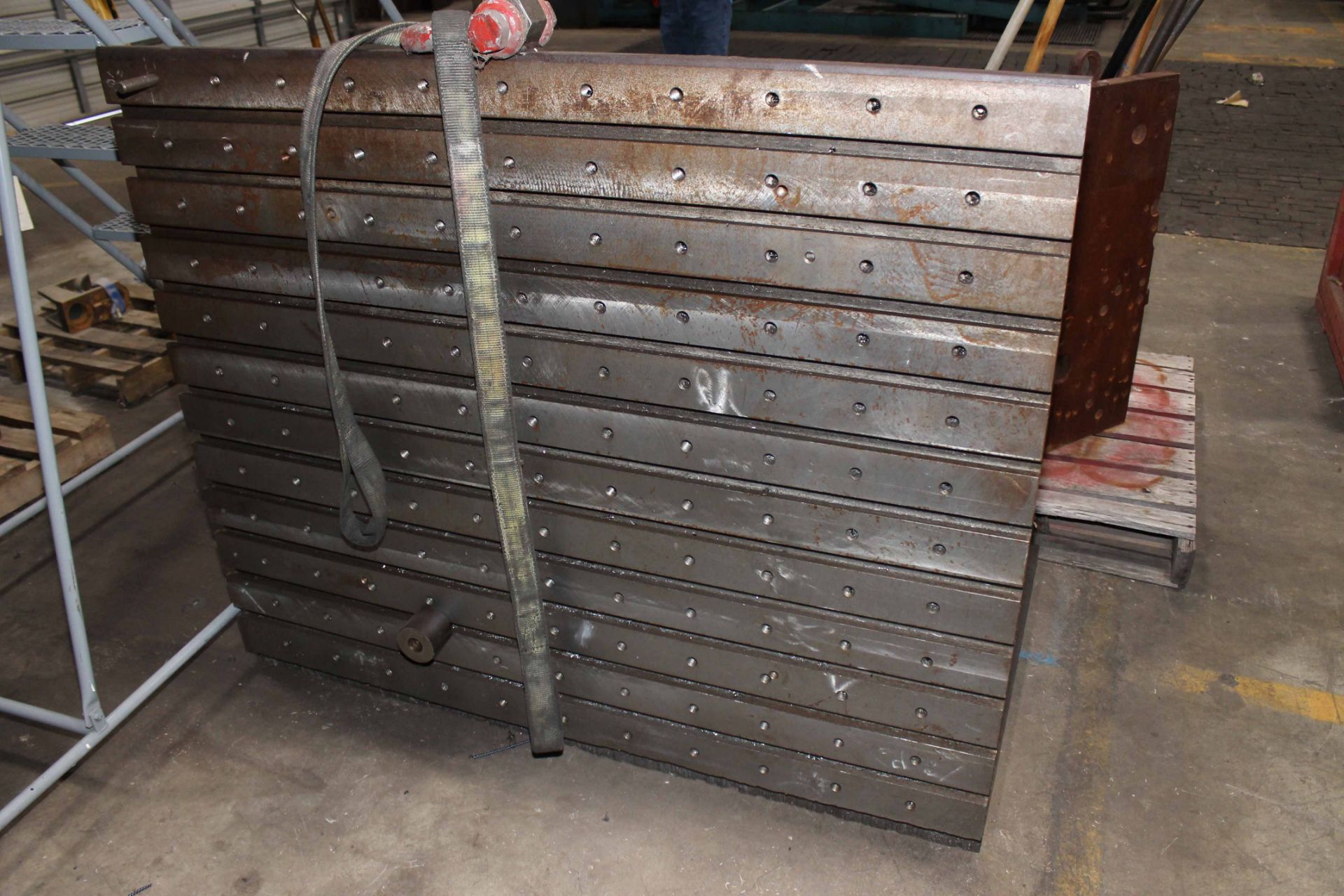 LOT OF ANGLE PLATES, including (1) 2' W x 3' ht., (1) 5' W x 4' ht., (1) 40" W x 3' ht., (1) 5' W