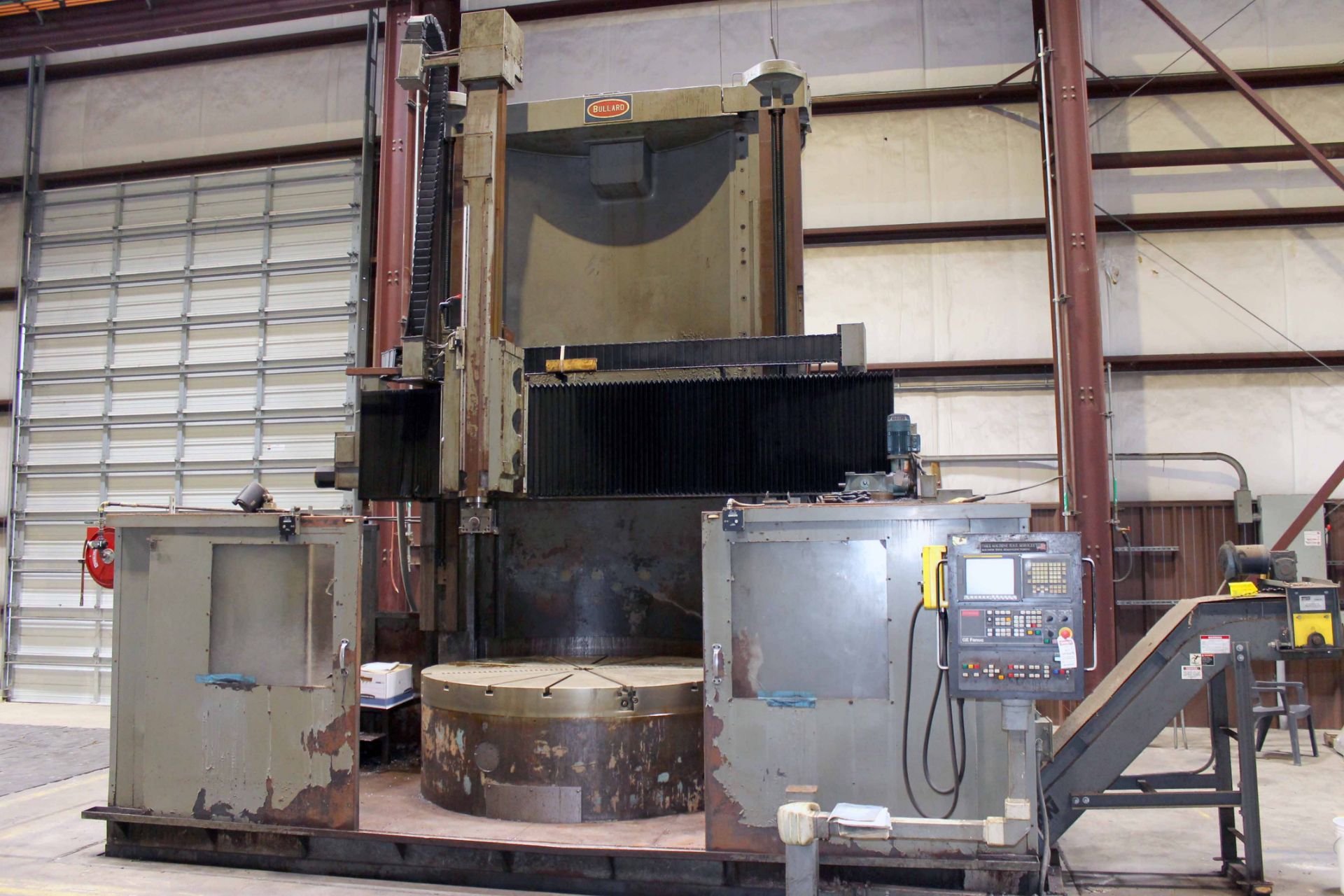 CNC VERTICAL BORING MILL, BULLARD 86” DYN-AU-TAPE, Fanuc Oi-TC CNC control, 86" dia. 4-jaw table,