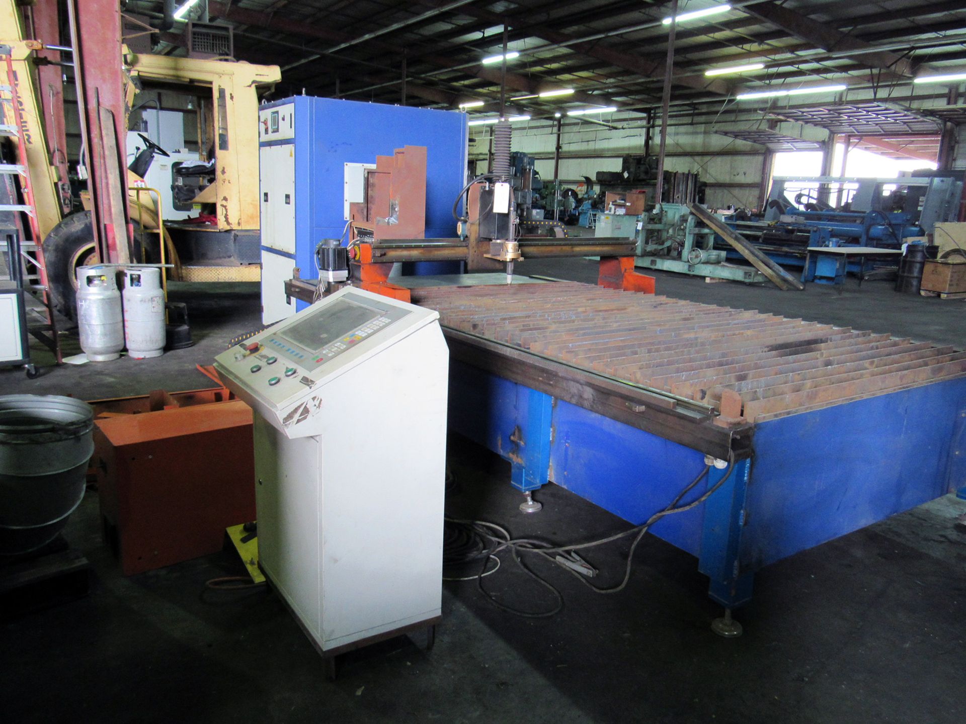 CNC PLASMA CUTTING MACHINE, VANGUARD MDL. PM510, 5' x 10 cutting cap., single plasma torch, - Image 8 of 8