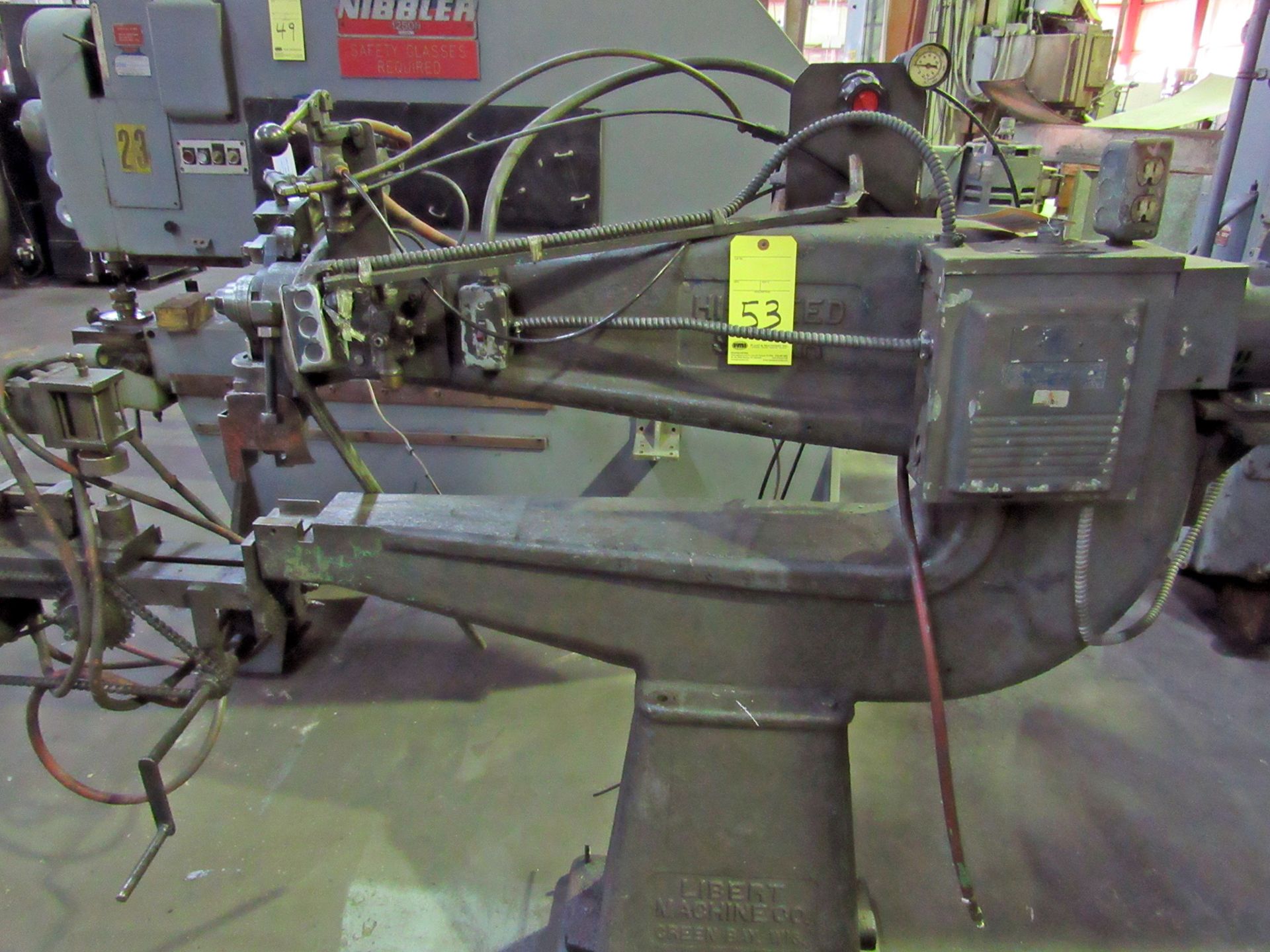 CIRCLE SHEAR, LIBERT MDL. HS HIGH-SPEED, 36" throat, air clamp w/outboard ( Location C - Houston,
