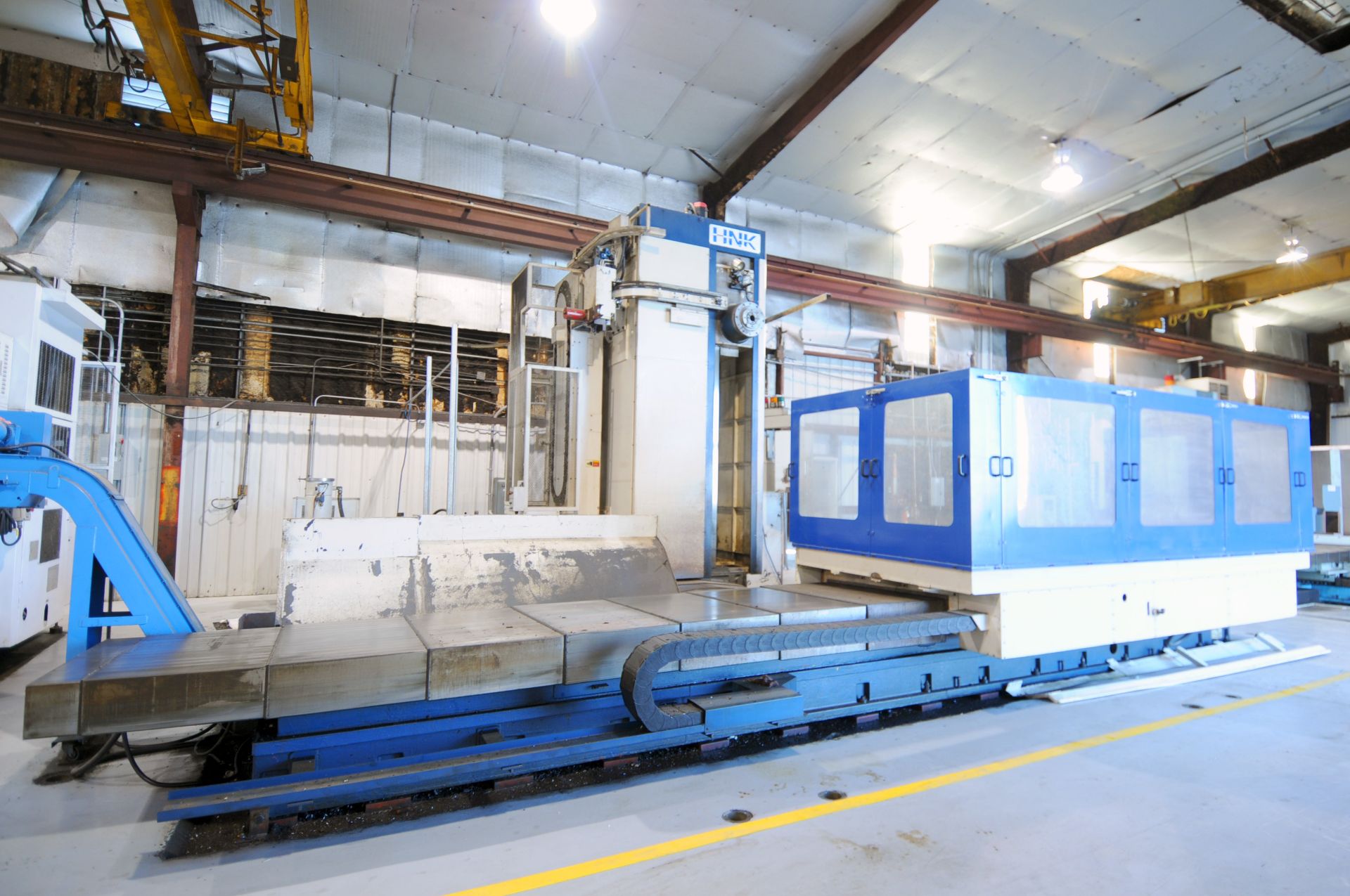 CNC HORIZONTAL BORING MILL, HNK MDL. HB-130CX, new 12/2000, Fanuc Series 16M CNC control, 130mm