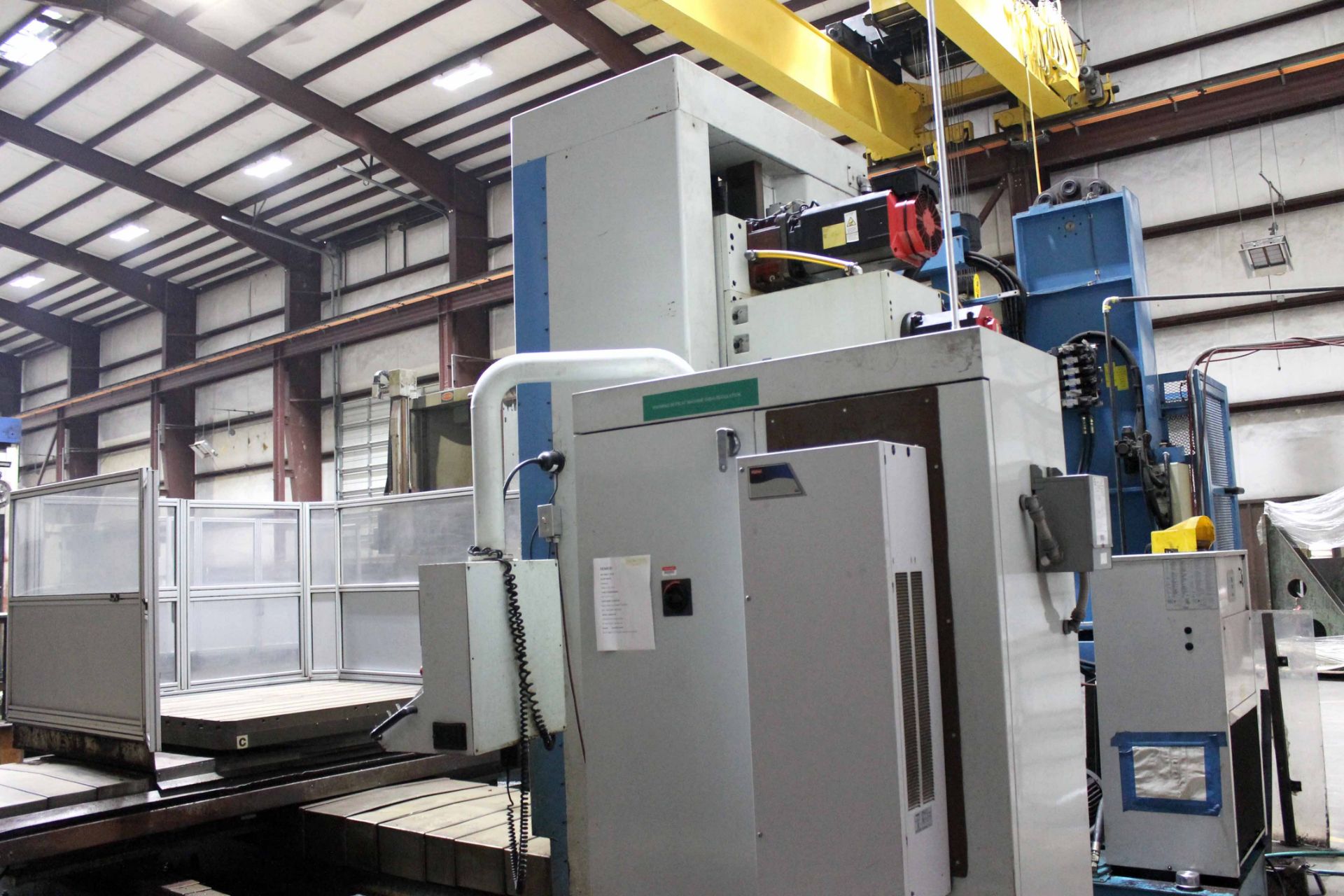 CNC HORIZONTAL BORING MILL, FEMCO MDL. BMC-110R2, Fanuc 21i-MB CNC control, 4.33” spdl., 56-1/2" x - Image 4 of 7