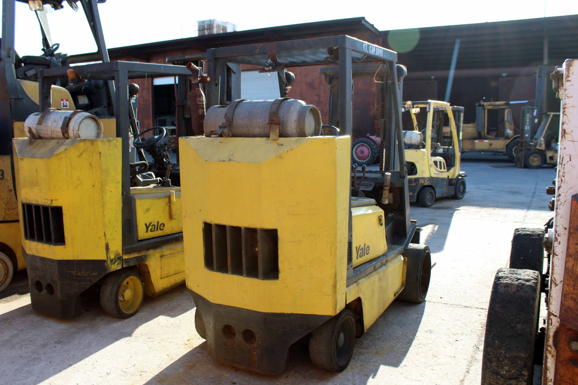 FORKLIFT, YALE 8,000 LB. CAP. MDL. GLC080LGNAE09S, LPG pwrd., S/N B818D03857W (No. 18)