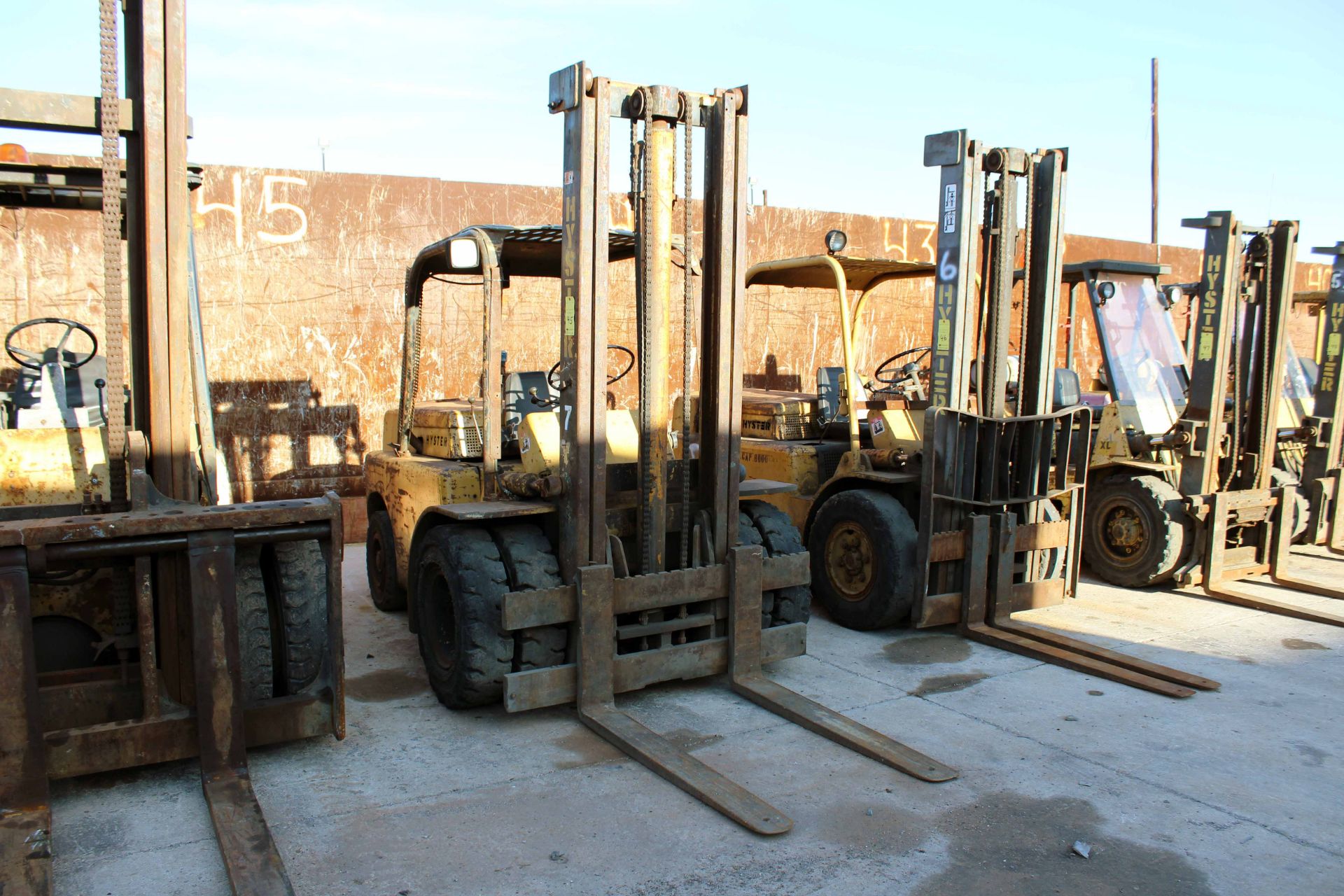 FORKLIFT, HYSTER 11,750 LB. CAP. MDL. H80C, diesel pwrd., 54"L. forks, S/N C005D18149Y - Image 3 of 4