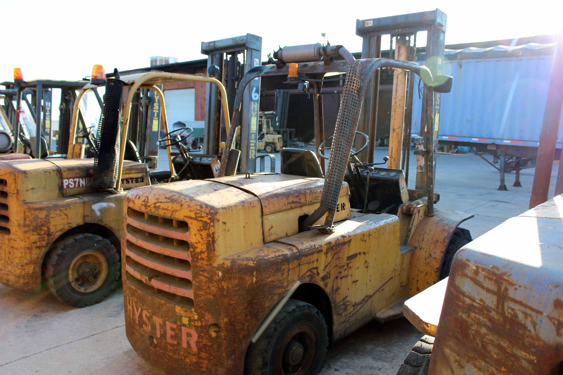 FORKLIFT, HYSTER 11,750 LB. CAP. MDL. H80C, diesel pwrd., 54"L. forks, S/N C005D18149Y