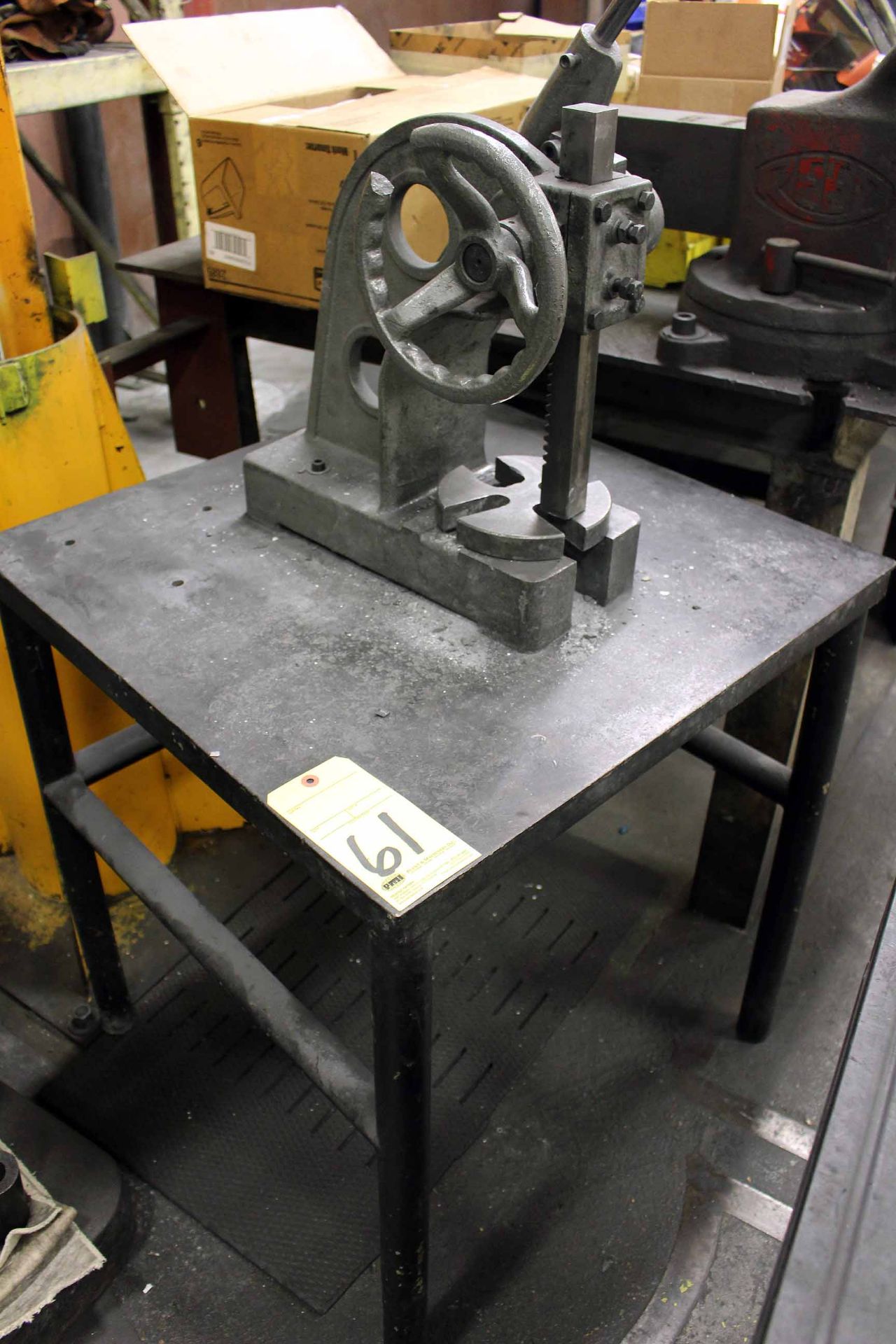 RATCHET STYLE ARBOR PRESS, PHASE IV APPROX. 4 T. CAP.