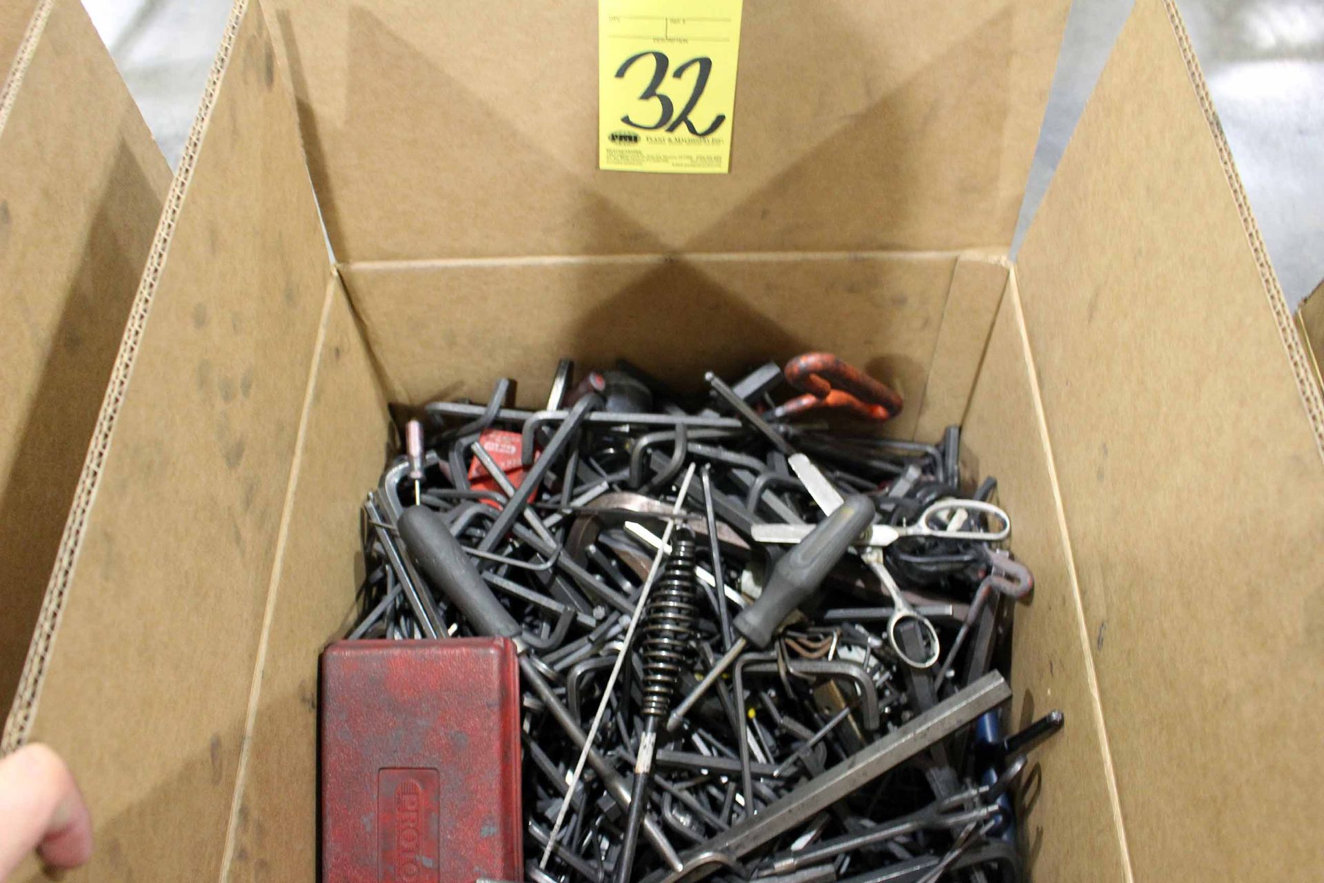 LOT OF HAND TOOLS (in one box)