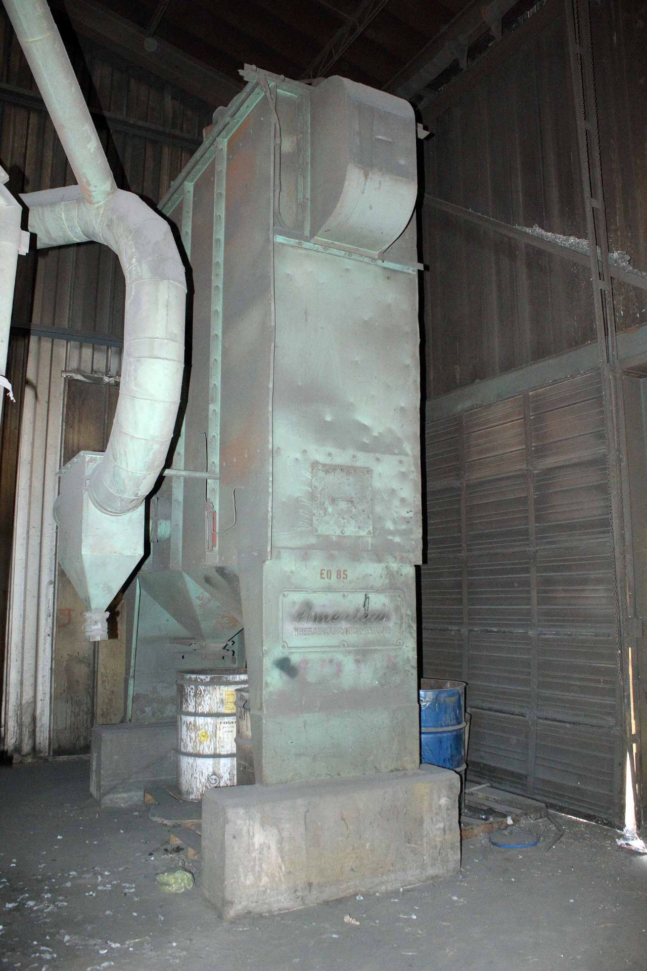 TABLE TYPE SHOT BLAST MACHINE, WHEELABRATOR, 65" dia. table, approx. 36' max. part ht., - Image 4 of 4