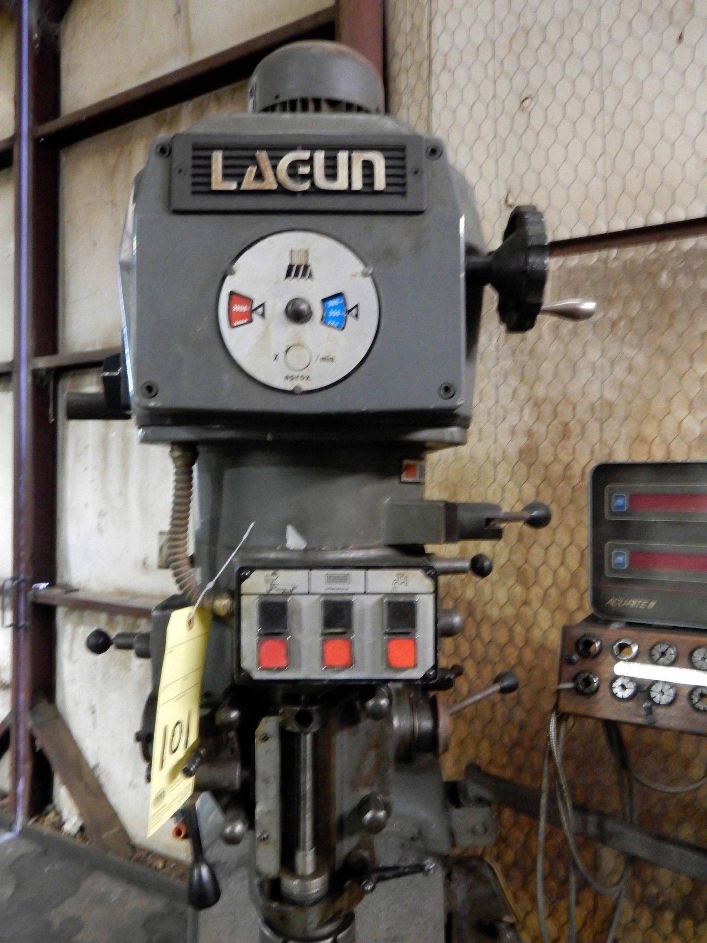 VERTICAL MILL, LAGUN MDL. FTV-4, 11" x 58" table, #40 Quick Switch spdl., Accu-Rite D.R.O. (Location - Image 2 of 2