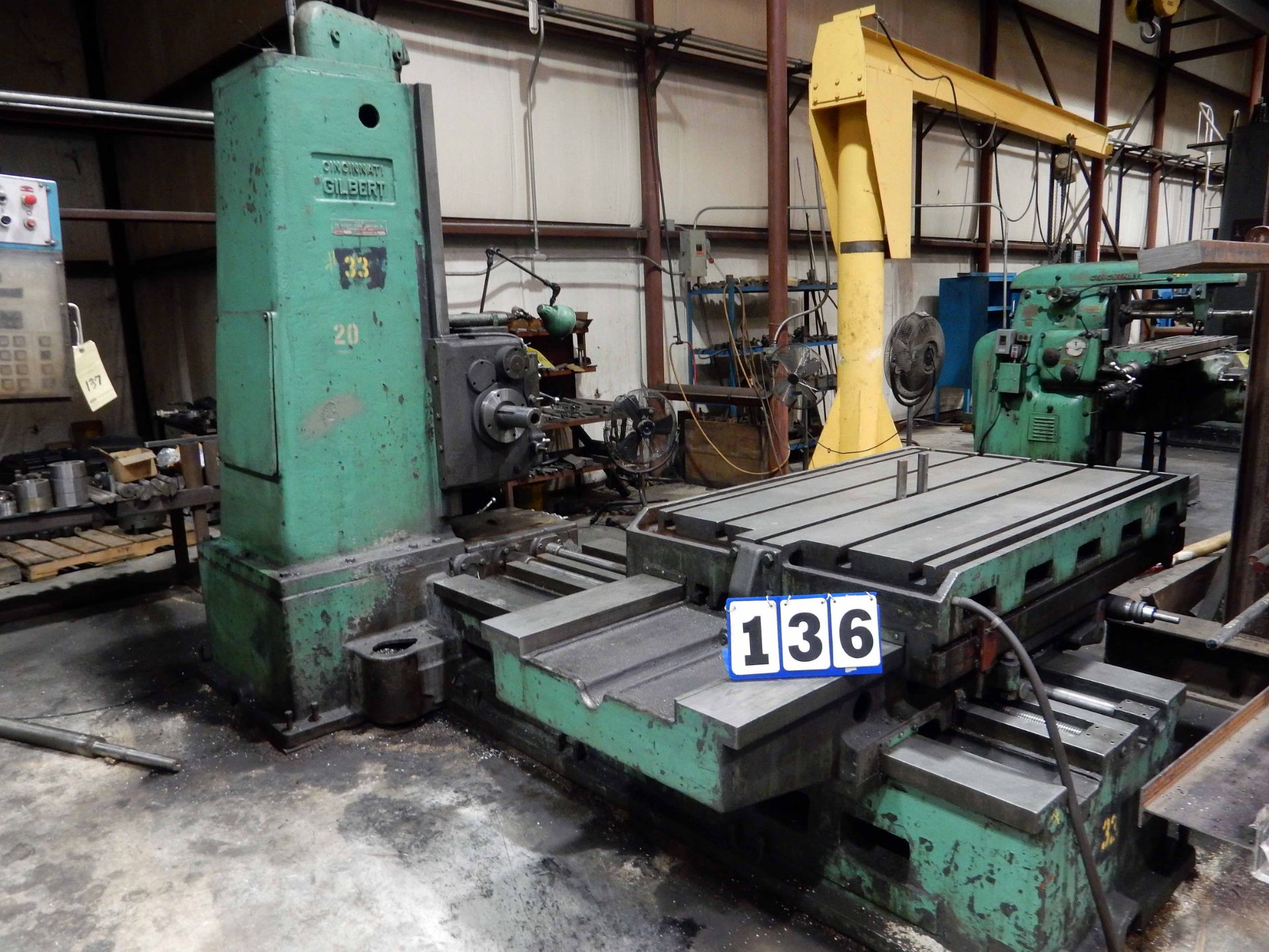 HORIZONTAL BORING MILL, CINCINNATI GILBERT, 43" x 62" table, Machine No. 112 (Location H)