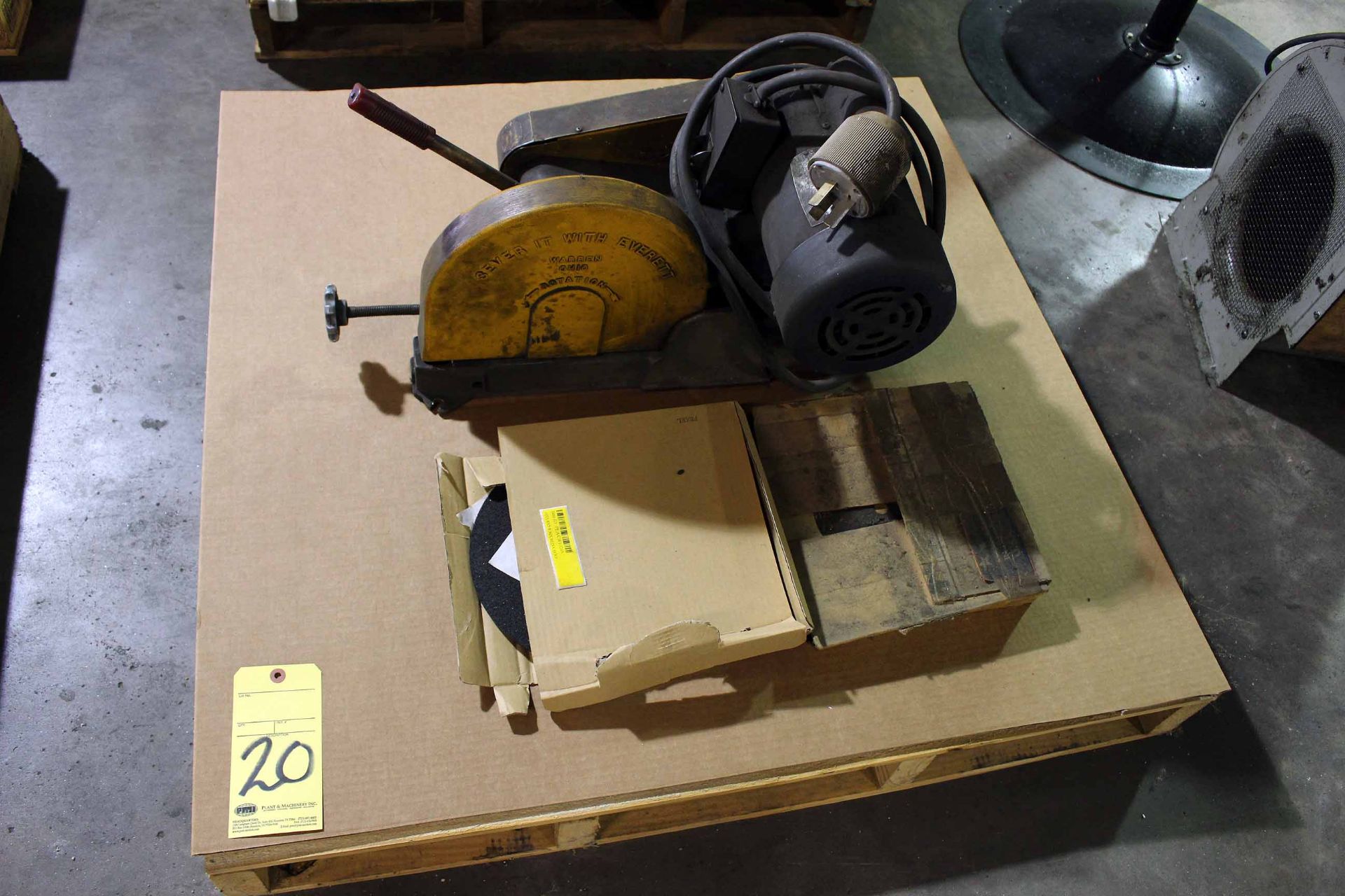 CHOP SAW, EVERETT 10", extra blades (Location A)