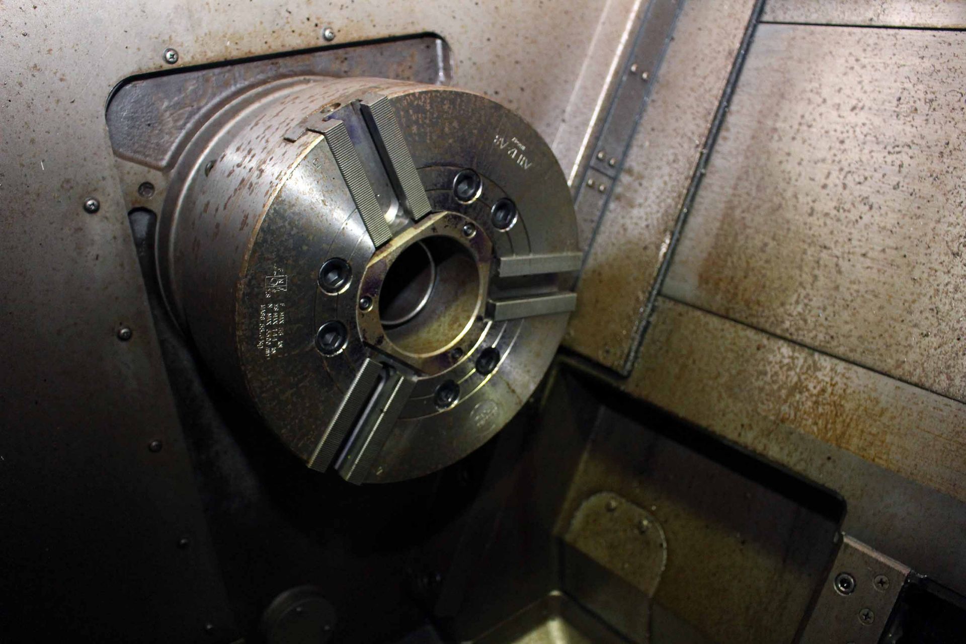 CNC LATHE, MORI SEIKI MDL. SL-5, (est) new 1980's, 12" chuck, 40" dist. btn. centers, chip conveyor, - Image 3 of 5