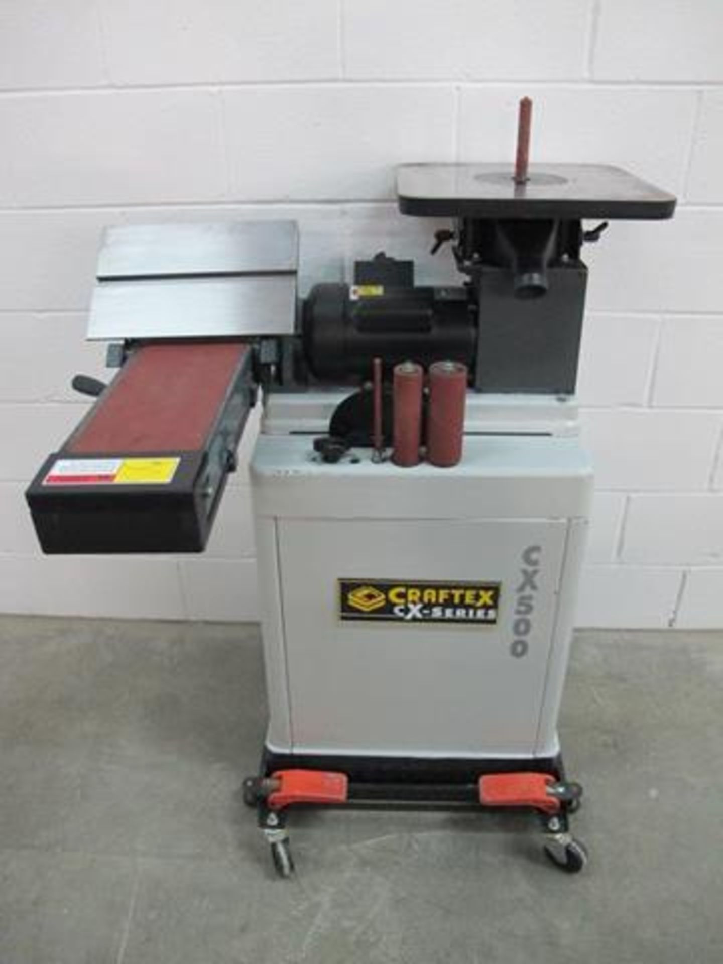 CRAFTEX , CX500, COMBINATION 6" X 48" BELT AND OSCILLATING VERTICAL SPINDLE SANDER, 2011, S/N