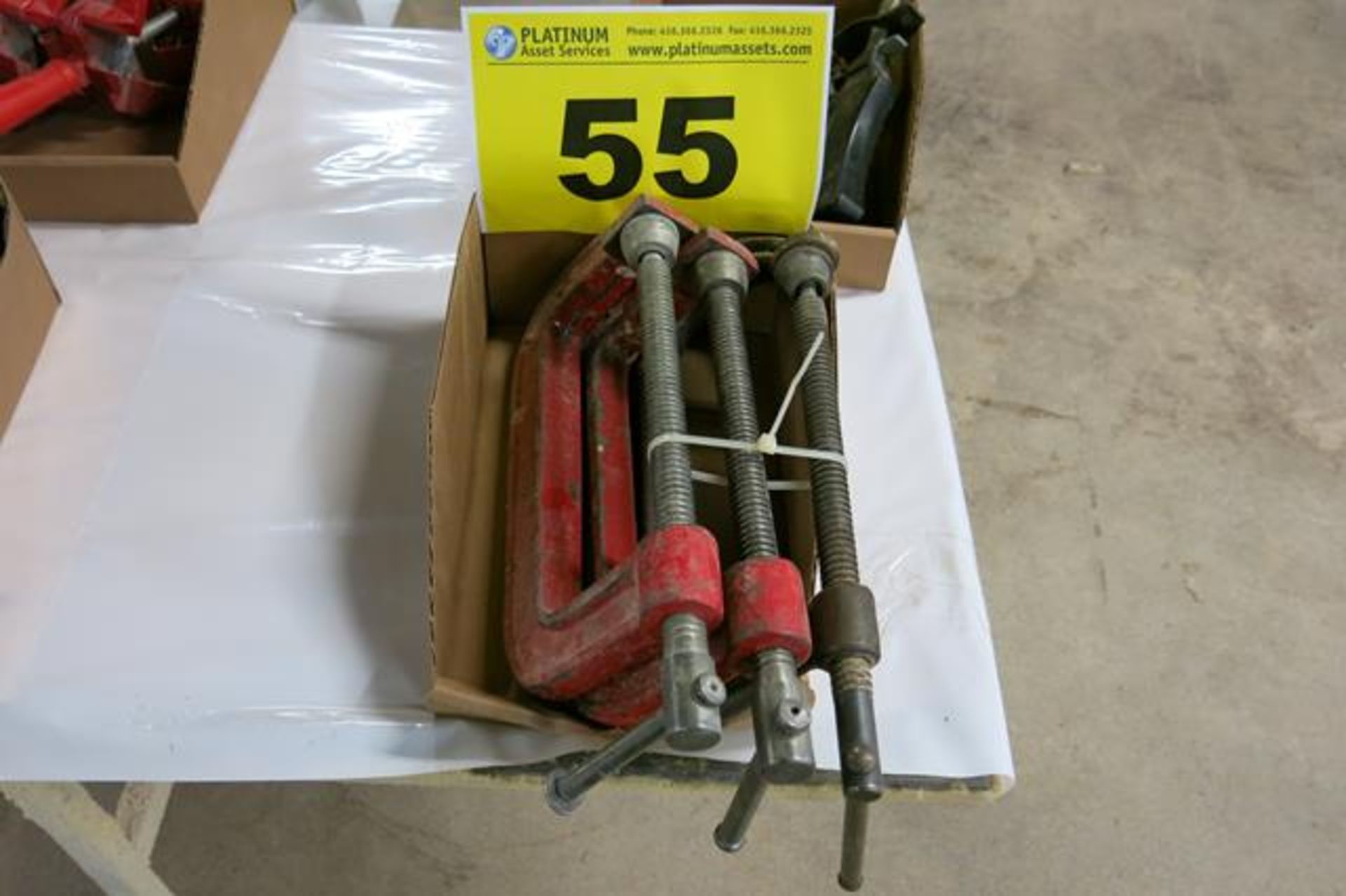 LOT OF (3) 8" C CLAMPS
