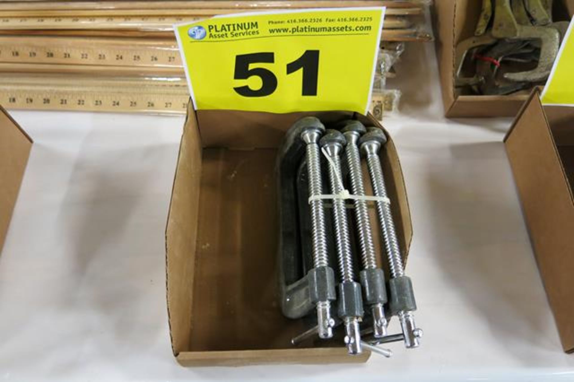 LOT OF (4) 6" C CLAMPS