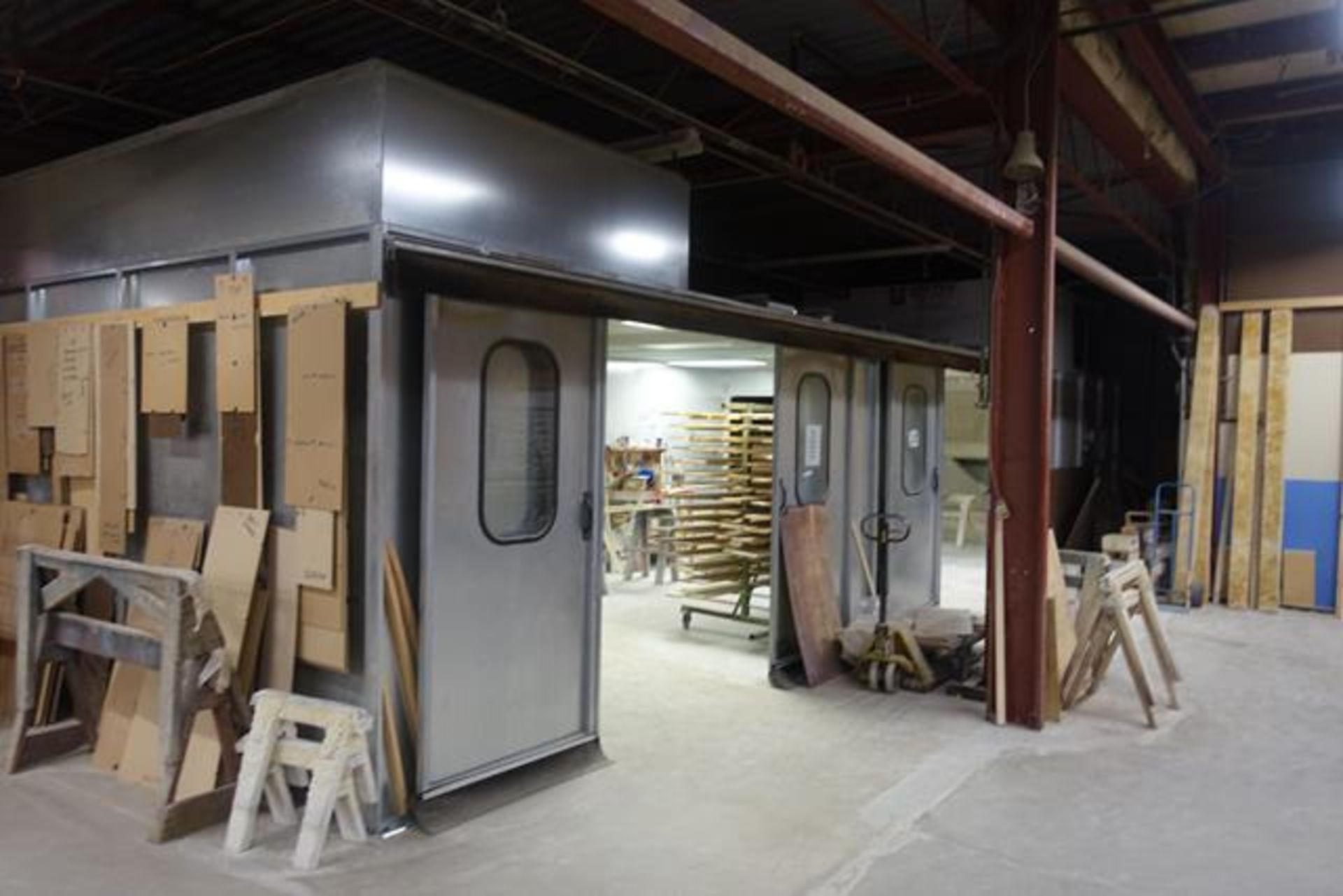 UNITED SPRAY BOOTH (BOOTH ONLY), 45' x 8' (APPROX.)