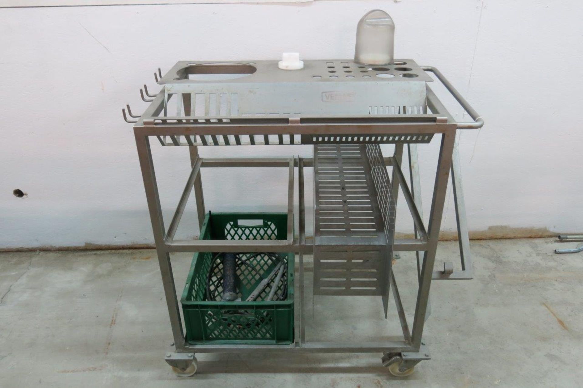 VEMAG PARTS STORAGE CART WITH POLYSCIENCE, 8102A11B, RECICULATION WATER HEATER FOR WATER JACKETS,