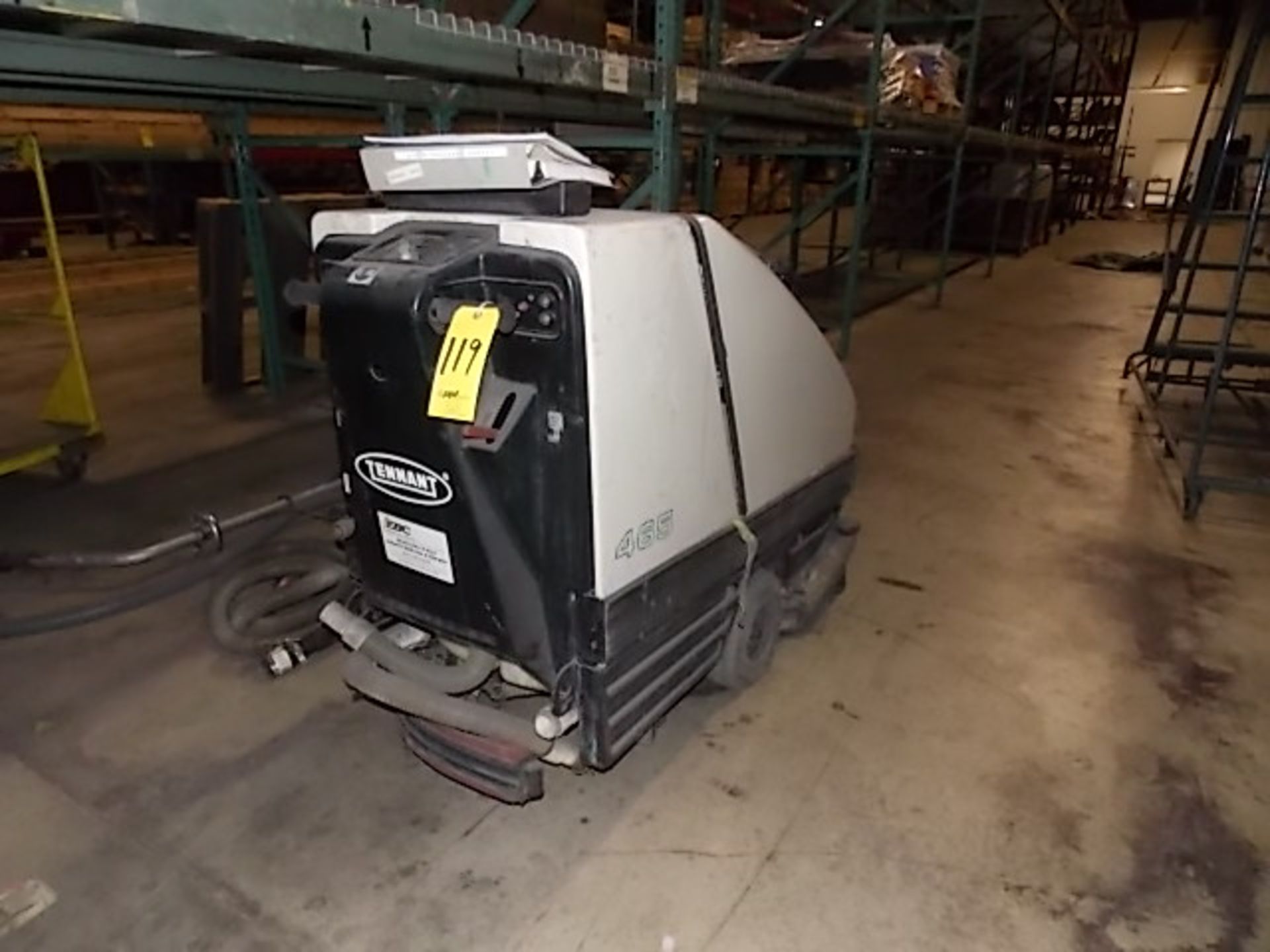 LOT: Tennant Model 465 Floor Machine, with Attachments (as is)