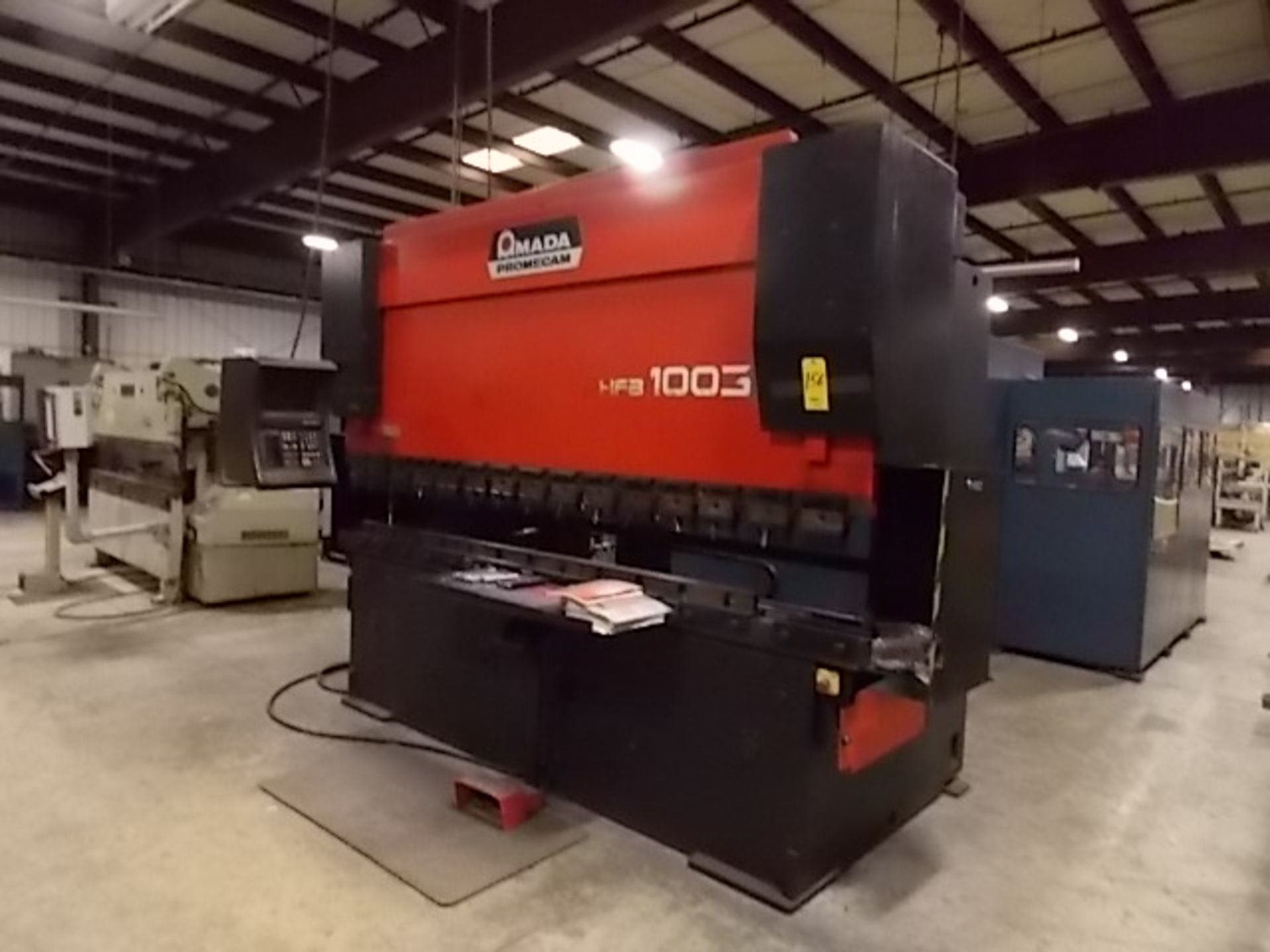 Amada Promecam 110 Ton CNC Press Brake Model HFB1003, S/N HFB0-100-30-R970927 (1997), 200mm - Image 2 of 4