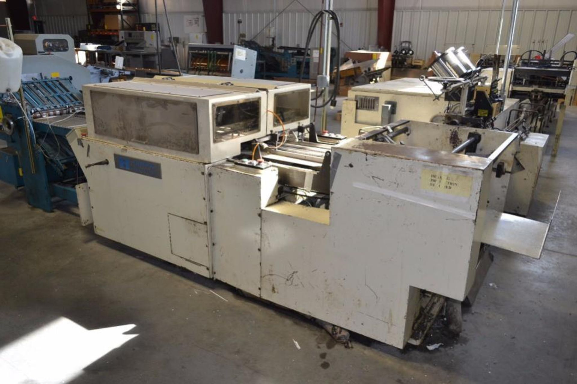 Harris 4-Pocket Saddle Stitcher Model SP750, S/N SS962-G, with Cover Feed, Hohner HSS-18 Selective S - Image 4 of 5